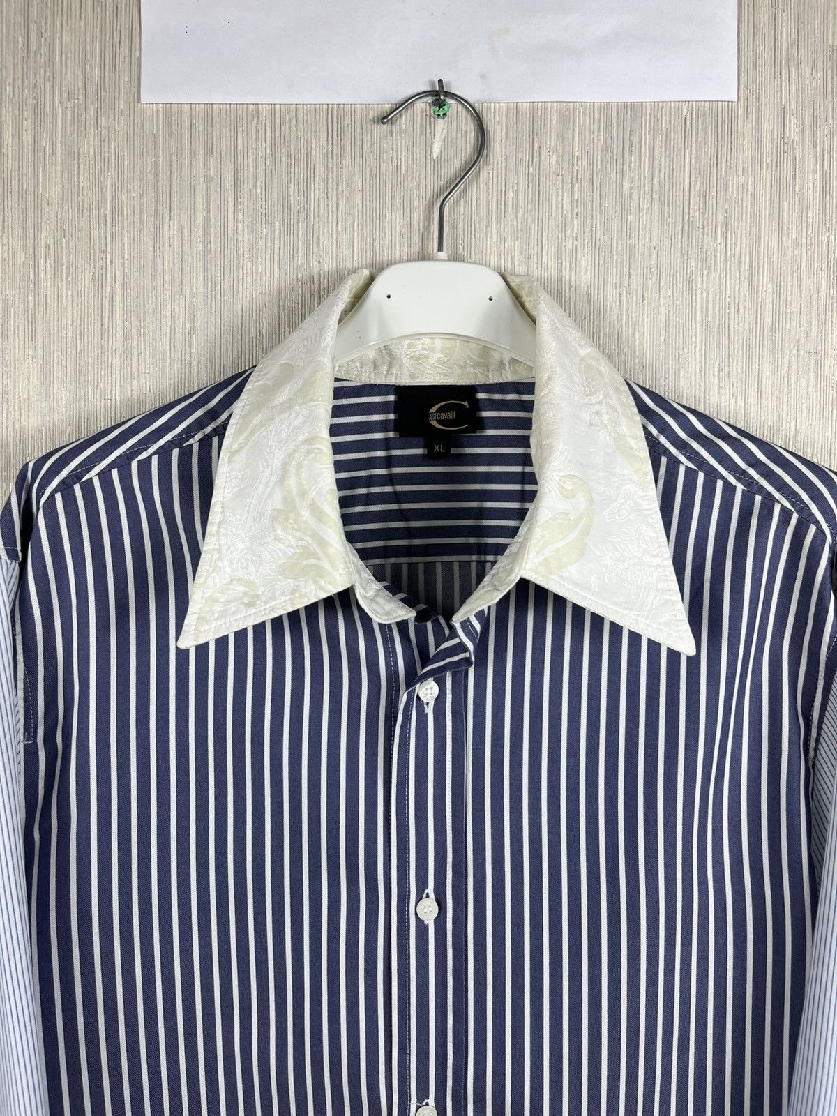 Roberto Cavalli Vintage Roberto Just Cavalli luxury baroque striped shirt Size US S / EU 44-46 / 1 - 5 Thumbnail
