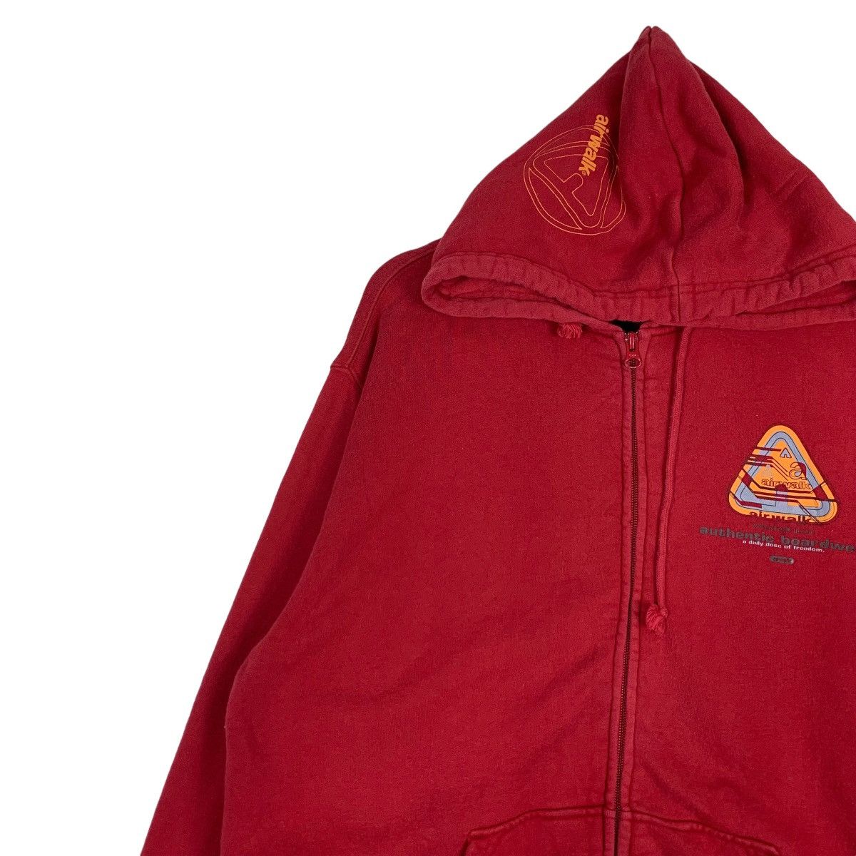 Airwalk AIRWALK Big Logo Red Zipper Hoodies Sweatshirts #0705-C32 Size US L / EU 52-54 / 3 - 6 Thumbnail