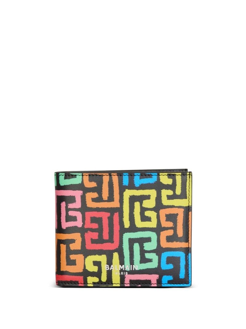 Balmain o1s1wg111225 Size:OS/Pb Labyrinth Wallet in Multicolor Size ONE SIZE - 1 Thumbnail
