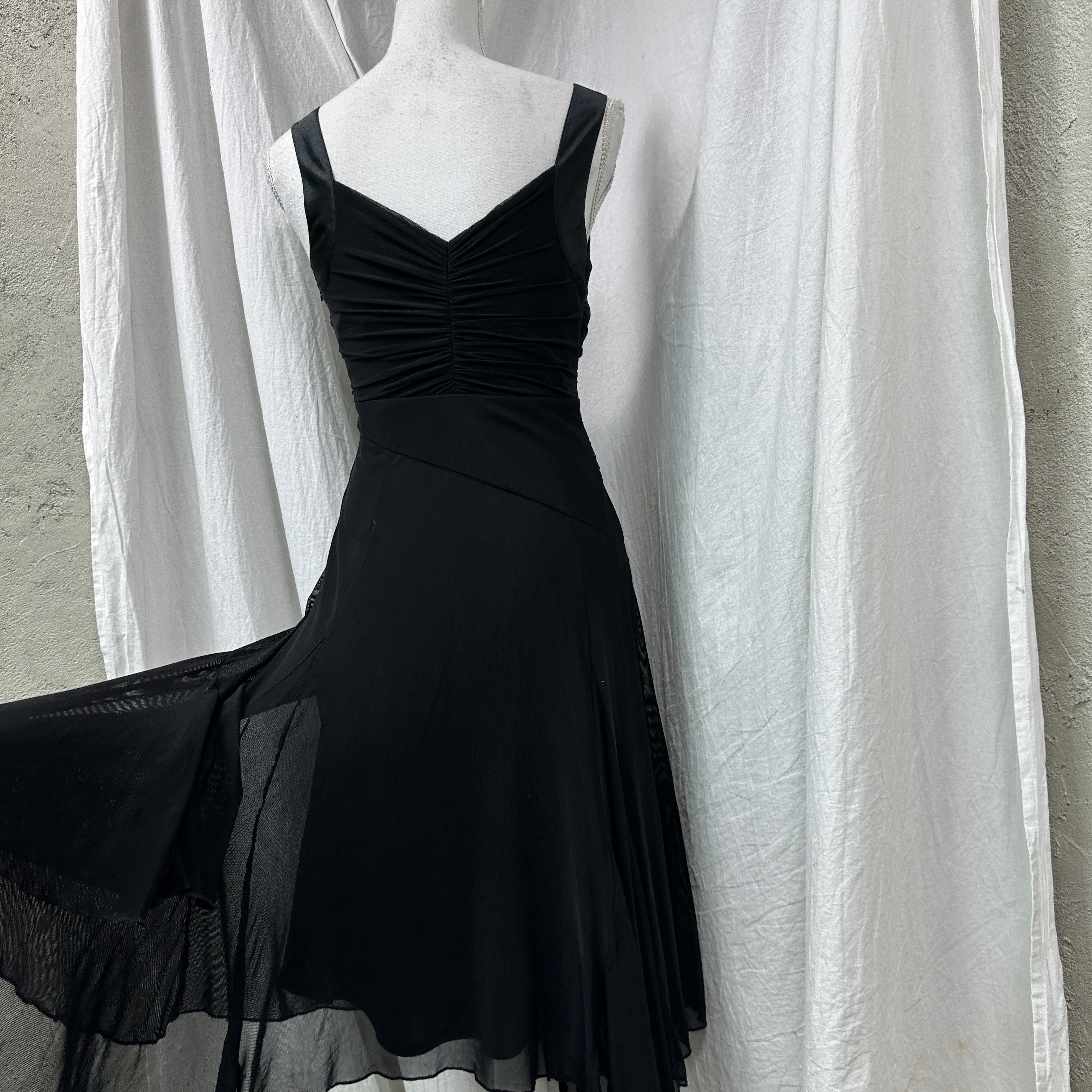 Vintage Vintage Avant Garde Asymmetrical Ruched Dress Y2K Size S / US 4 / IT 40 - 7 Thumbnail