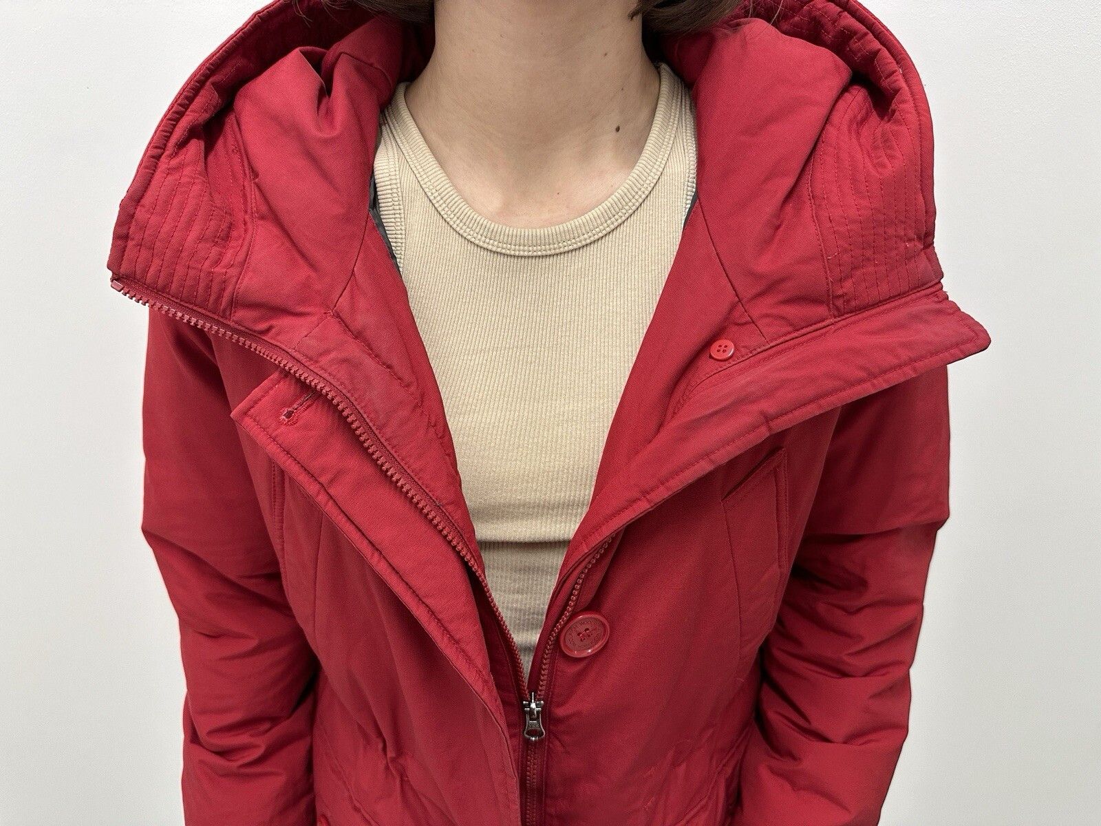 Woolrich Woolen Mills DDP Woolrich Down Puffer Womens Jacket Red size M Size M / US 6-8 / IT 42-44 - 15 Thumbnail