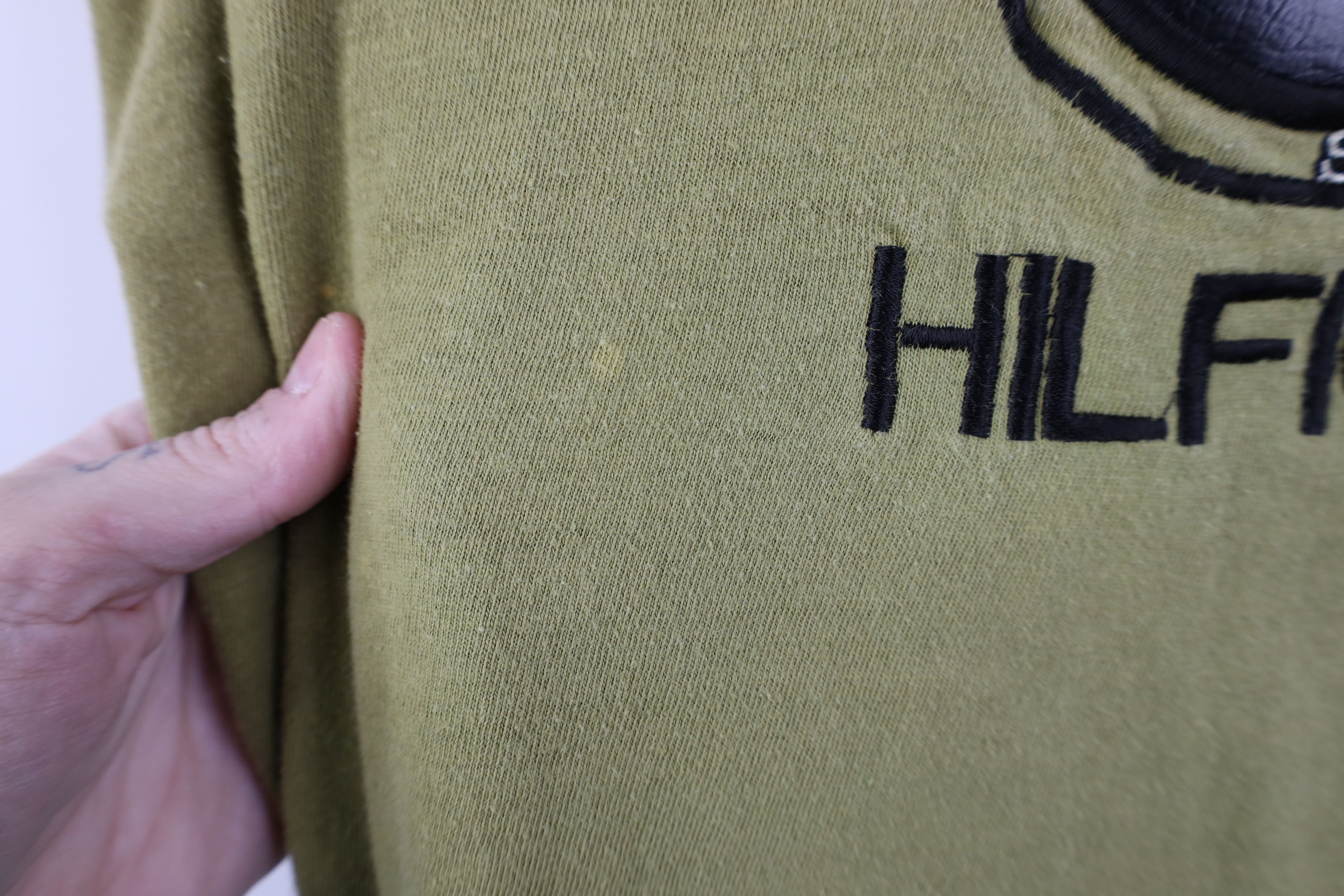 Tommy Hilfiger Vintage 90s Tommy Hilfiger Spell Out Naval Compass T-Shirt Size US XL / EU 56 / 4 - 4 Thumbnail