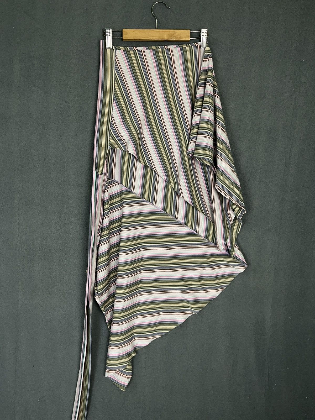 Vintage Morgan de Toi Stripes Wrap Up Skirts Size 30" / US 8 / IT 44 - 6 Thumbnail