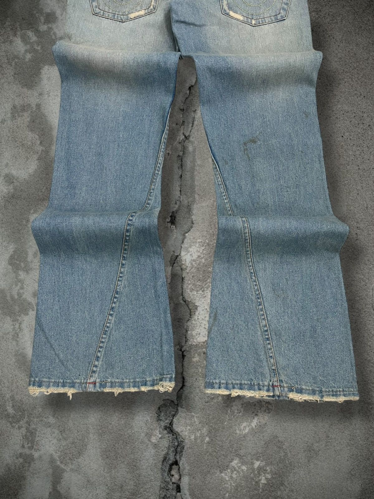 Tornado Mart Vintage Og 90s Japan Fancy Collection Patchwork Flared Denim Size US 32 / EU 48 - 13 Thumbnail
