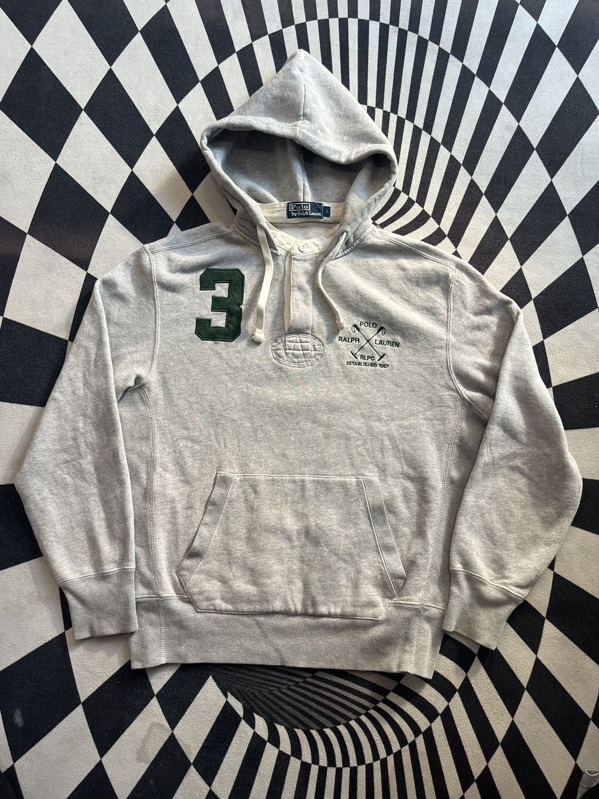Polo Ralph Lauren Vintage POLO Ralph Lauren RLPC No.3 Hoodie Shirt Size US L / EU 52-54 / 3 - 9 Thumbnail