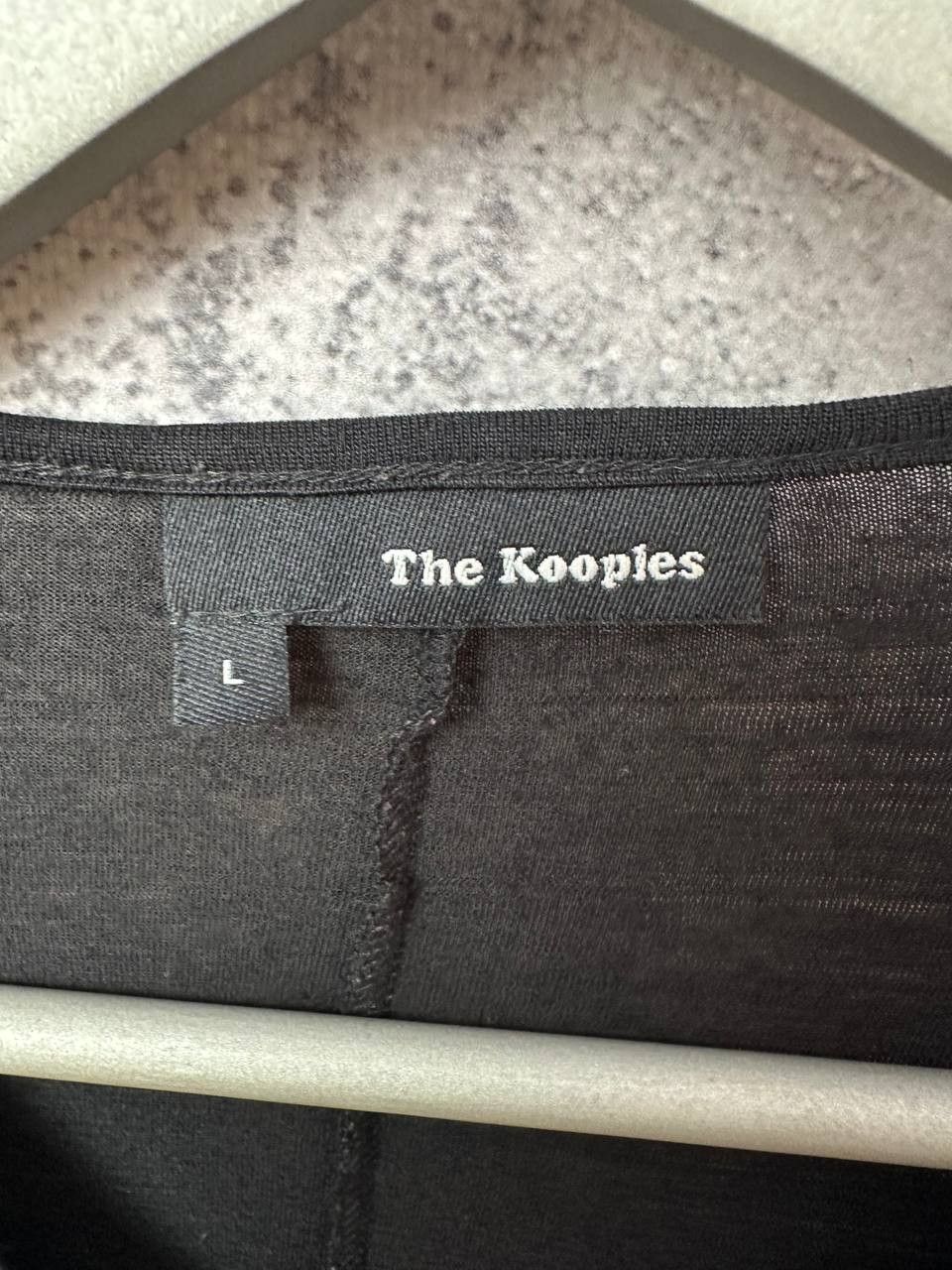 The Kooples The Kooples Lambskin Leather-Panel Zip Cardigan Wool Size L / US 10 / IT 46 - 12 Thumbnail