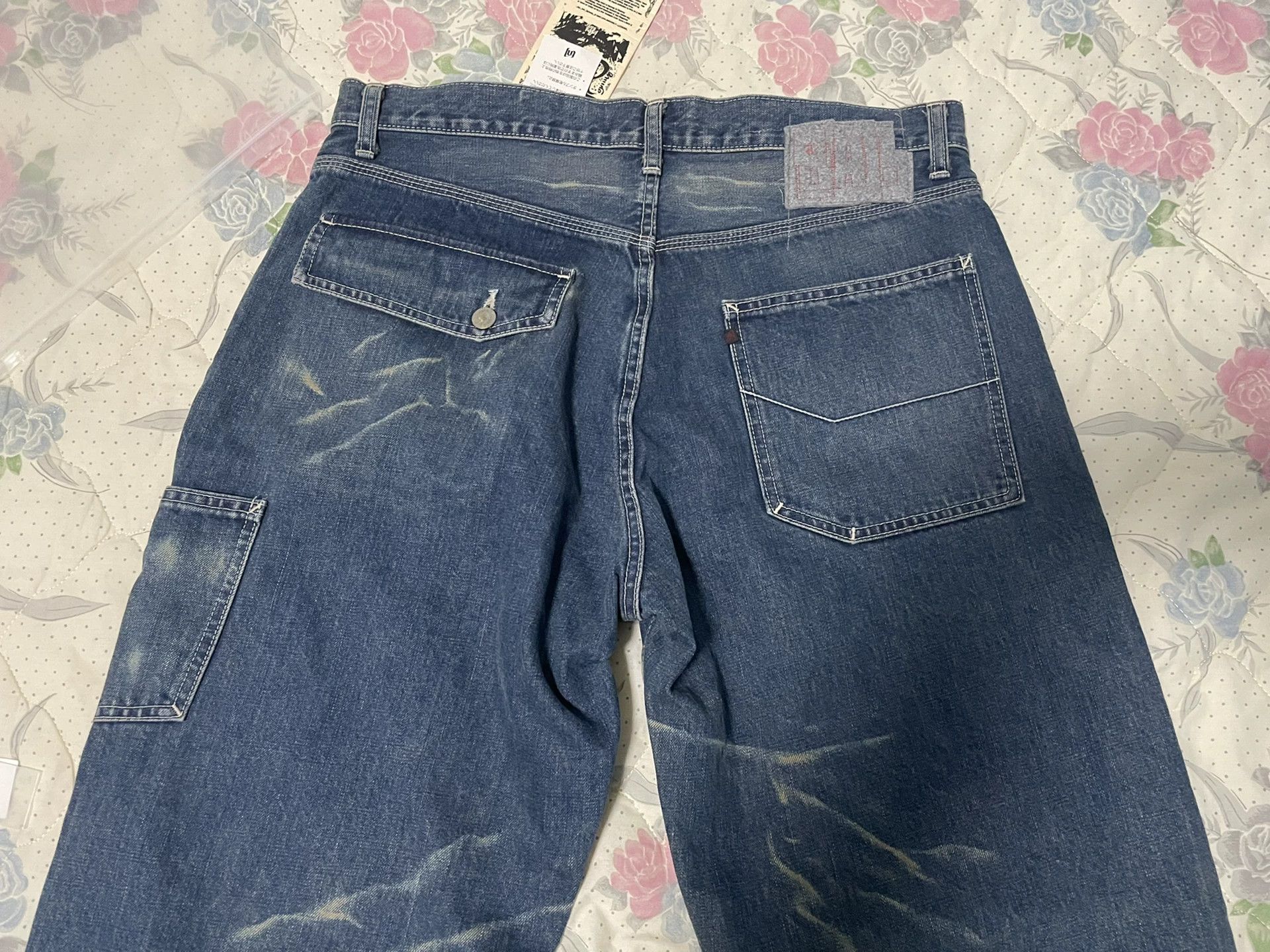 Other classic five bal Washed Denim Jeans Japan Vintage L NWT Size US 34 / EU 50 - 4 Thumbnail