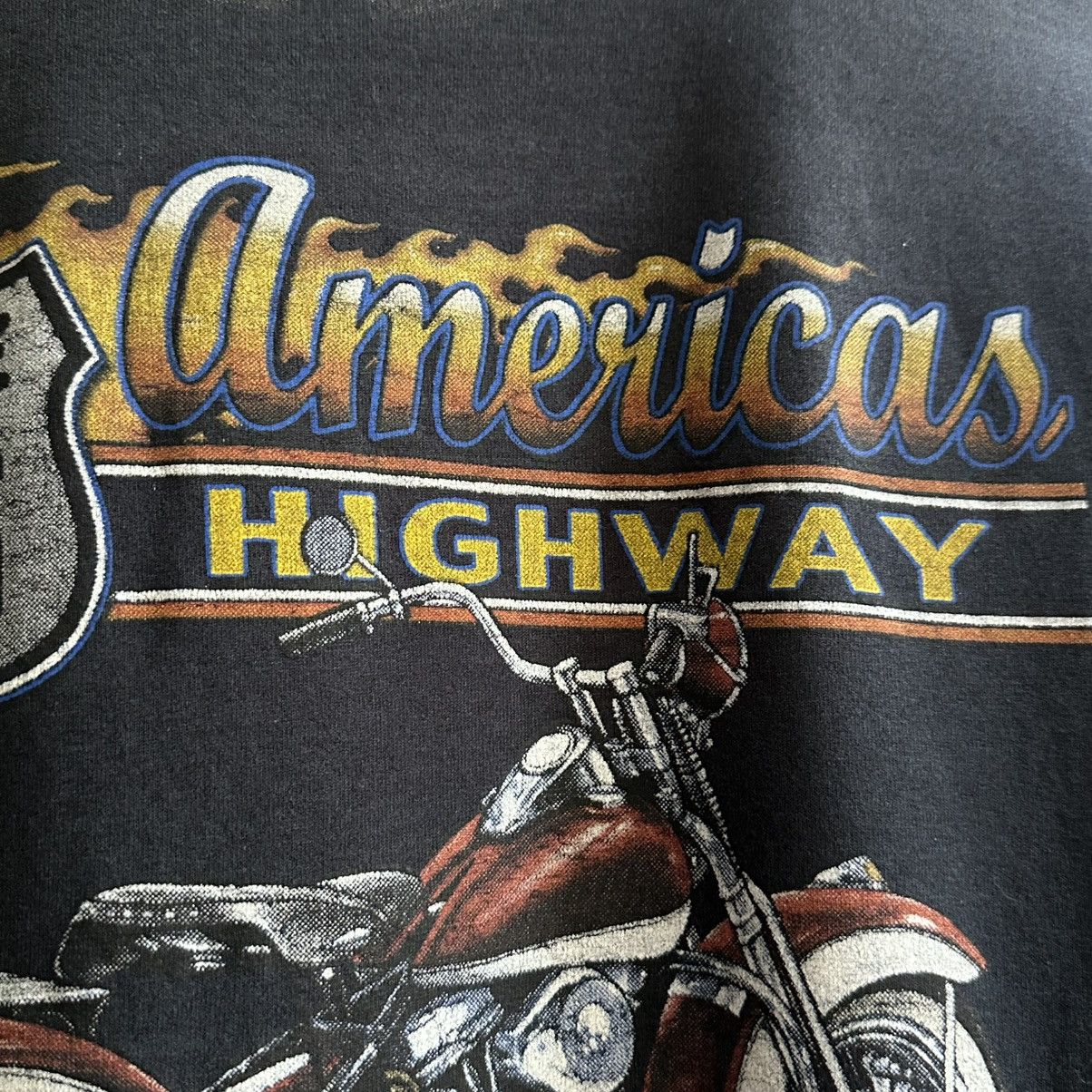 Route 66 Vintage Route 66 American Highway Bike Graphic Tee Size US XL / EU 56 / 4 - 6 Thumbnail