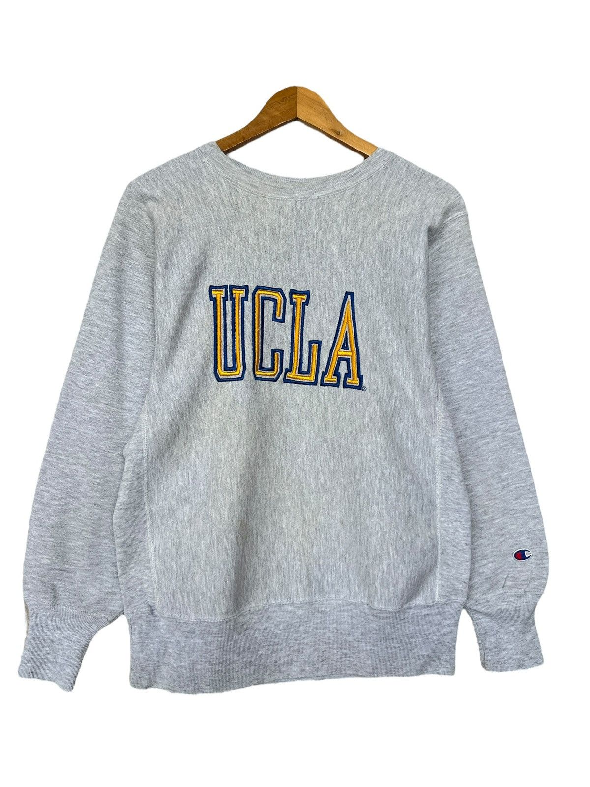 Vintage Vintage 90s Champion Reverse Weaveade In Usa Ucla Sweatshirt Size US M / EU 48-50 / 2 - 1 Thumbnail