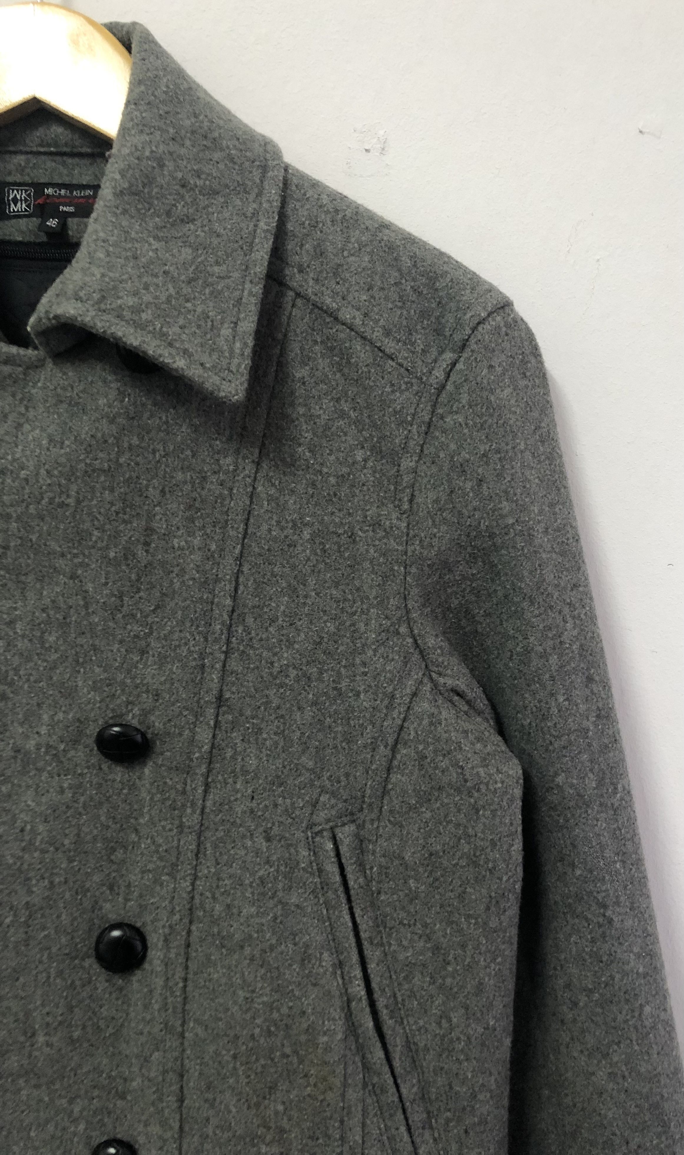 Michel Klein Vintage Michel Klein Wool Double Breast Pea Coat Jacket Size US S / EU 44-46 / 1 - 6 Thumbnail
