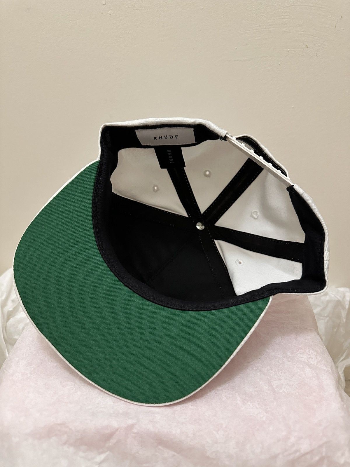 Rhude Rhude Trucker Hat USA White Size ONE SIZE - 3 Thumbnail