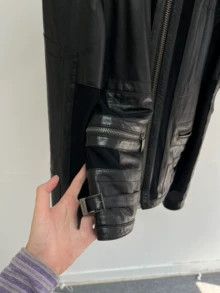 Dirk Bikkembergs Dirk Bikkembergs' leather and mesh zip-up jacket Size US L / EU 52-54 / 3 - 8 Thumbnail