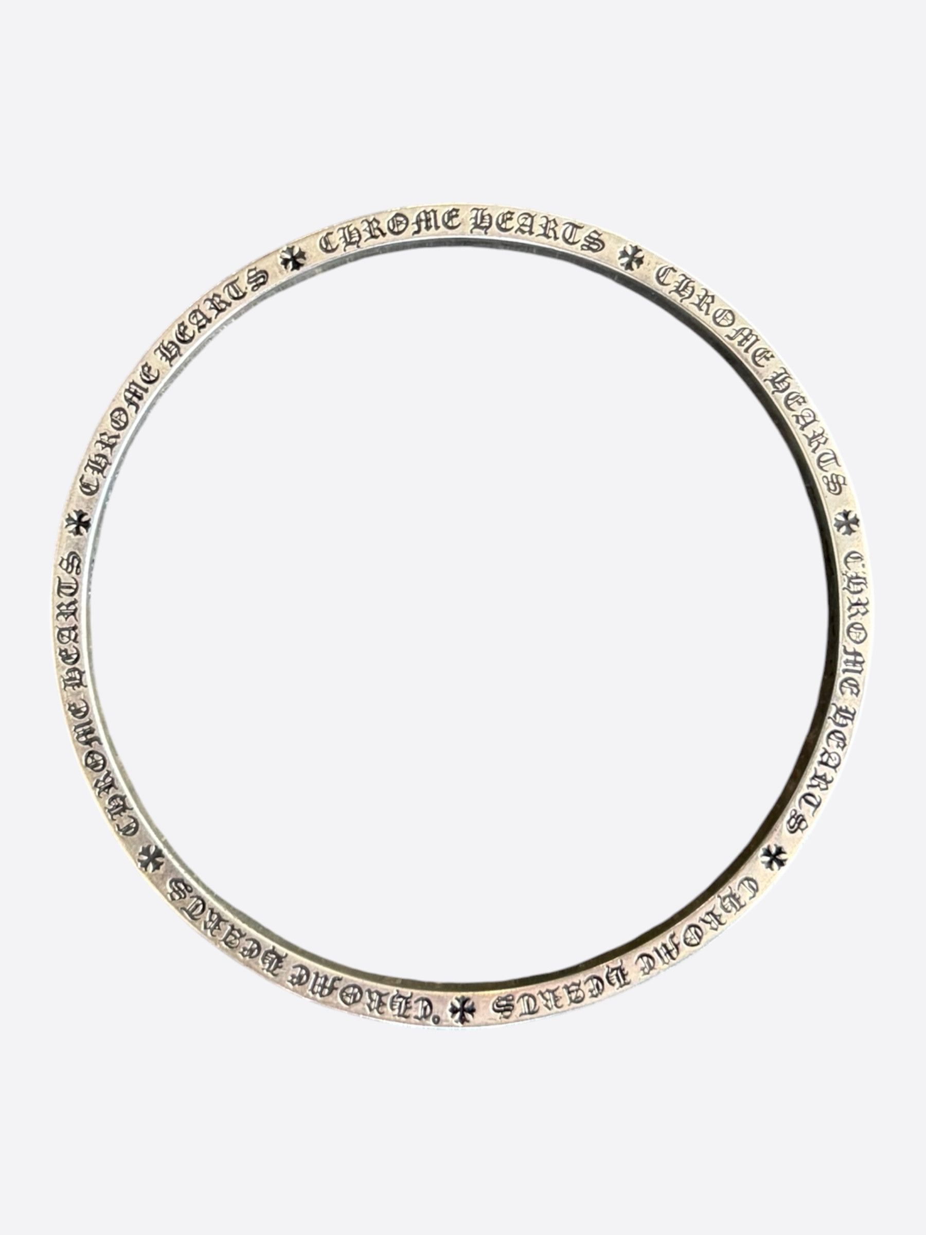 Chrome Hearts Chrome Hearts Silver Spacer Bangle Bracelet Size ONE SIZE - 3 Thumbnail