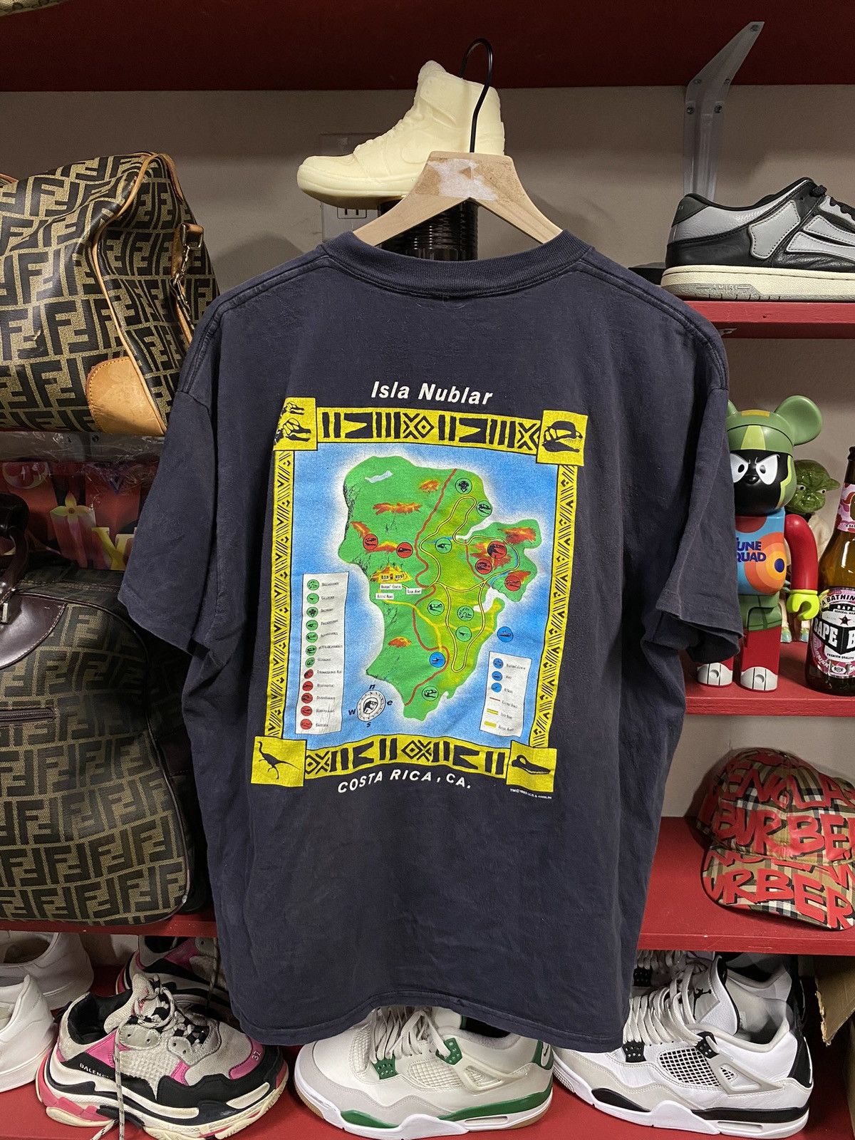 Universal Studios × Vintage 90’s Vintage Raptor Jurassic Park Movie Tee Shirt Large Size US L / EU 52-54 / 3 - 2 Thumbnail
