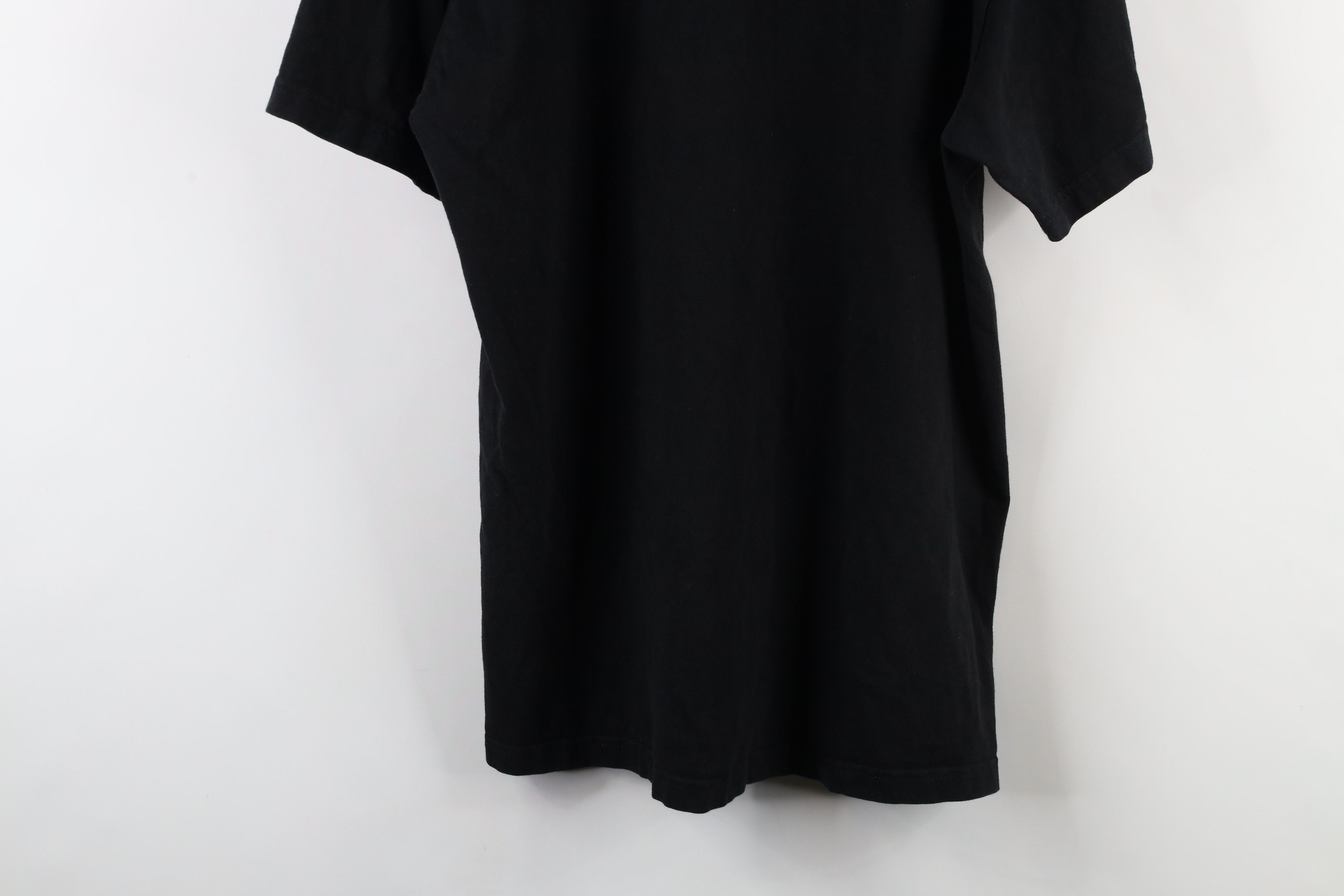 Vintage Vintage 90s Streetwear Heavyweight Cotton T-Shirt Black Size US L / EU 52-54 / 3 - 10 Thumbnail