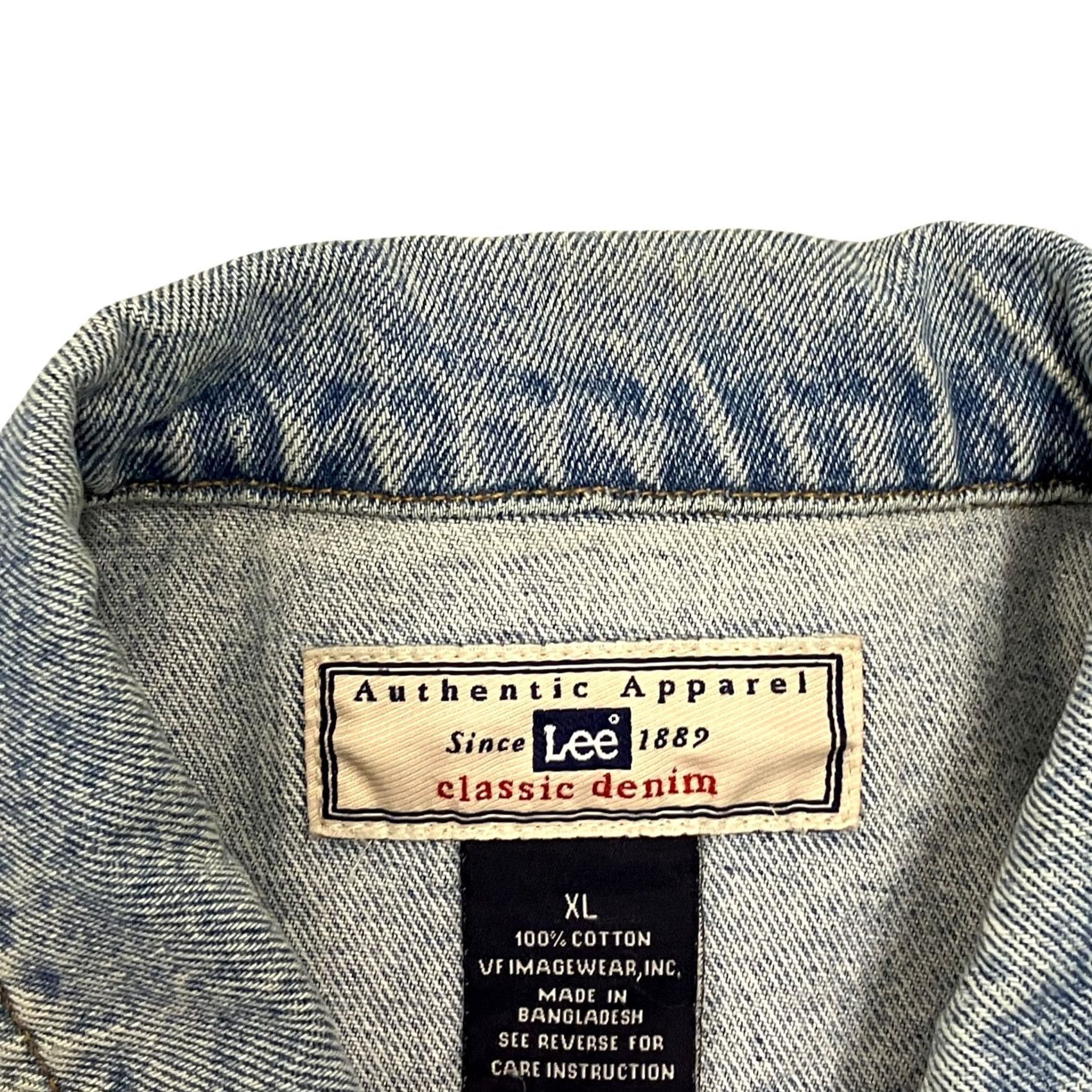 Lee Vintage Lee Denim Jacket XL Blue Trucker 90s Western Mens Size US XL / EU 56 / 4 - 6 Thumbnail