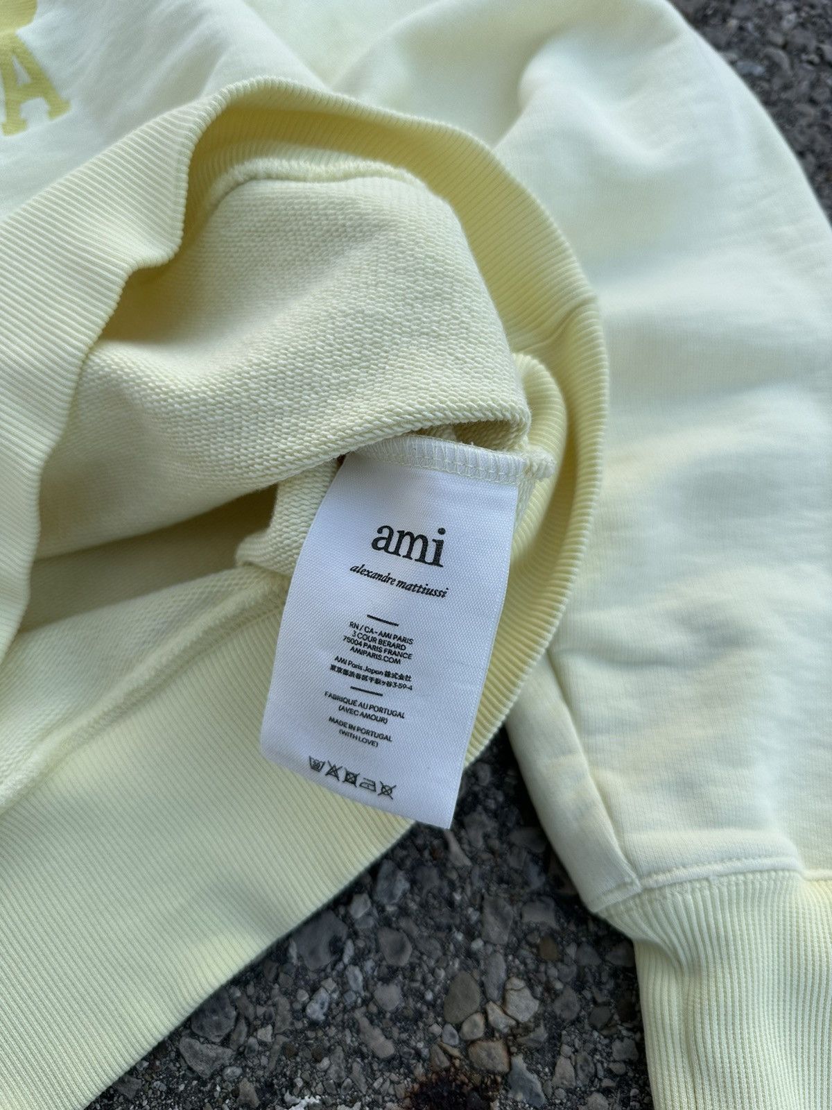 AMI Ami Heart Logo Lemon Sweatshirt Size US S / EU 44-46 / 1 - 8 Thumbnail