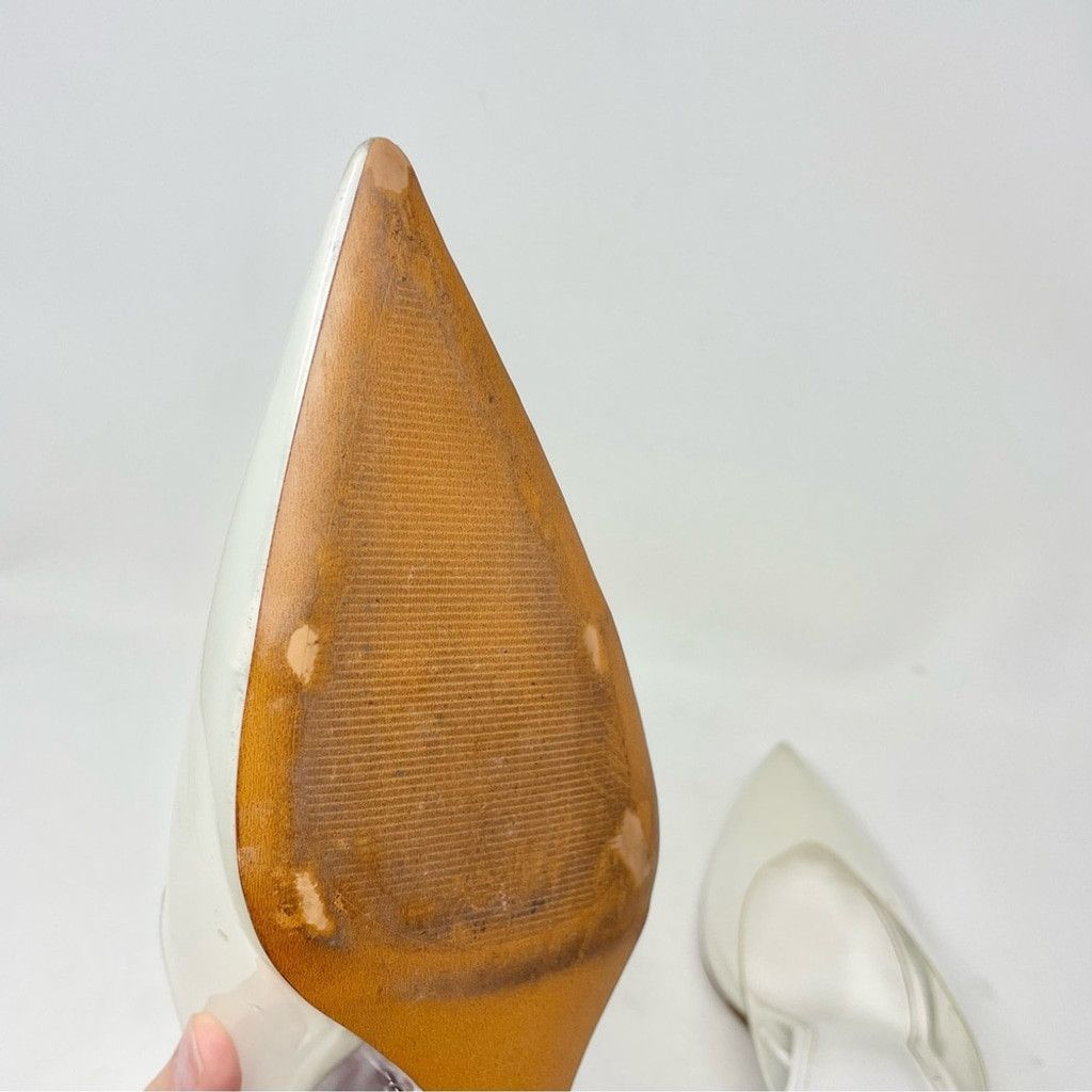 Mango Mango Transparent Vinyl Pointy Toe Sculptural Wedge Shoes 39 Size US 8 / IT 38 - 14 Thumbnail