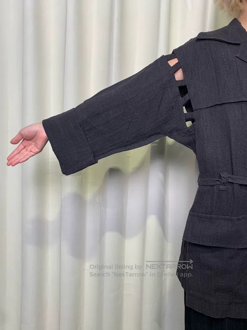 Issey Miyake Issey Miyake Linen Hollow Cut-Out Coat Size L / US 10 / IT 46 - 5 Thumbnail