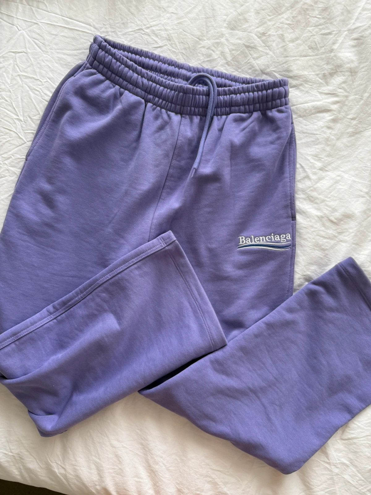 Balenciaga Lilac purple wide leg track pants Size 27" / US 4 / IT 40 - 7 Thumbnail