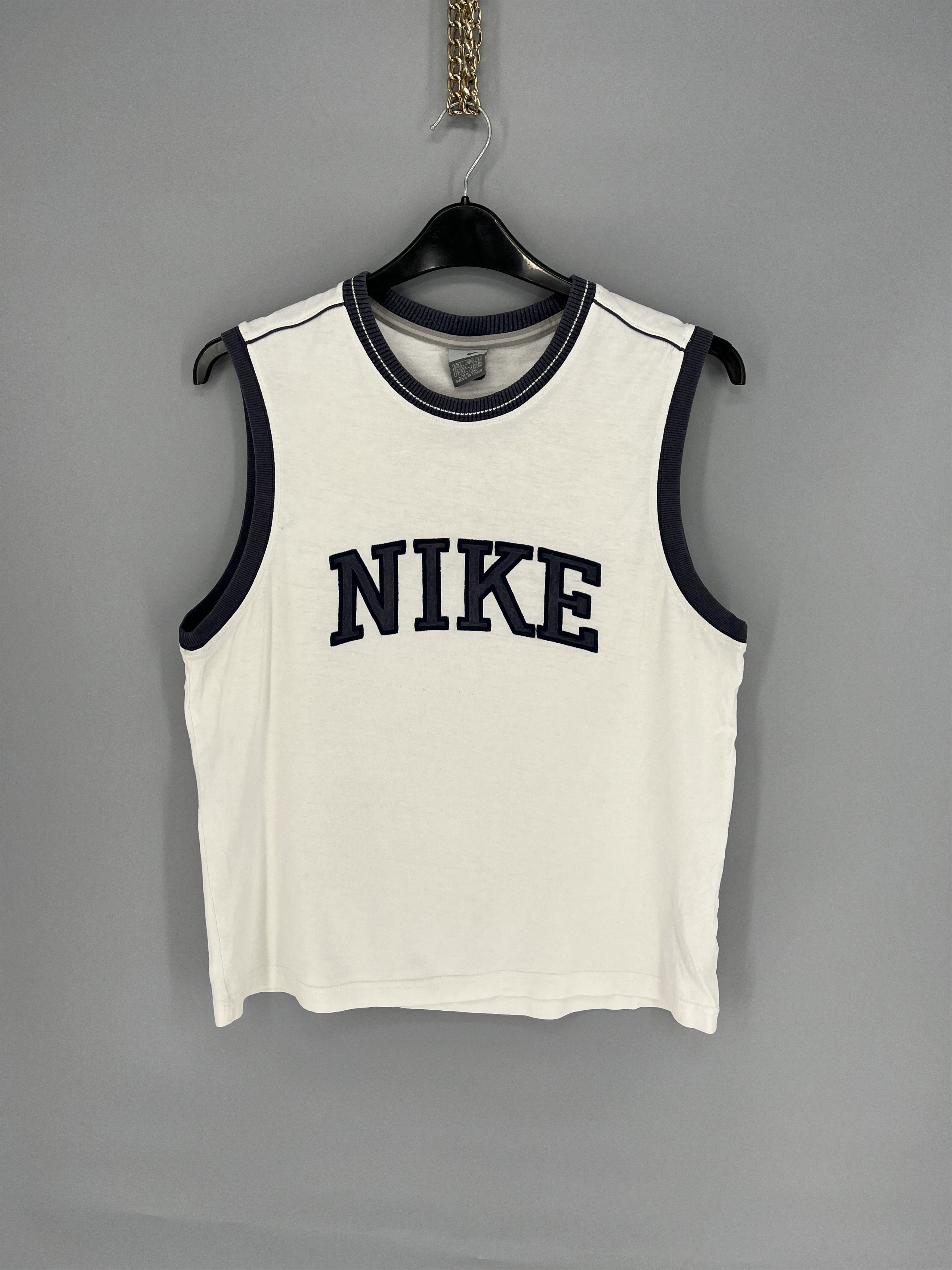 Nike × Vintage Vintage 90s Nike Jersey Travis Style Sportwear Style Size US L / EU 52-54 / 3 - 1 Thumbnail