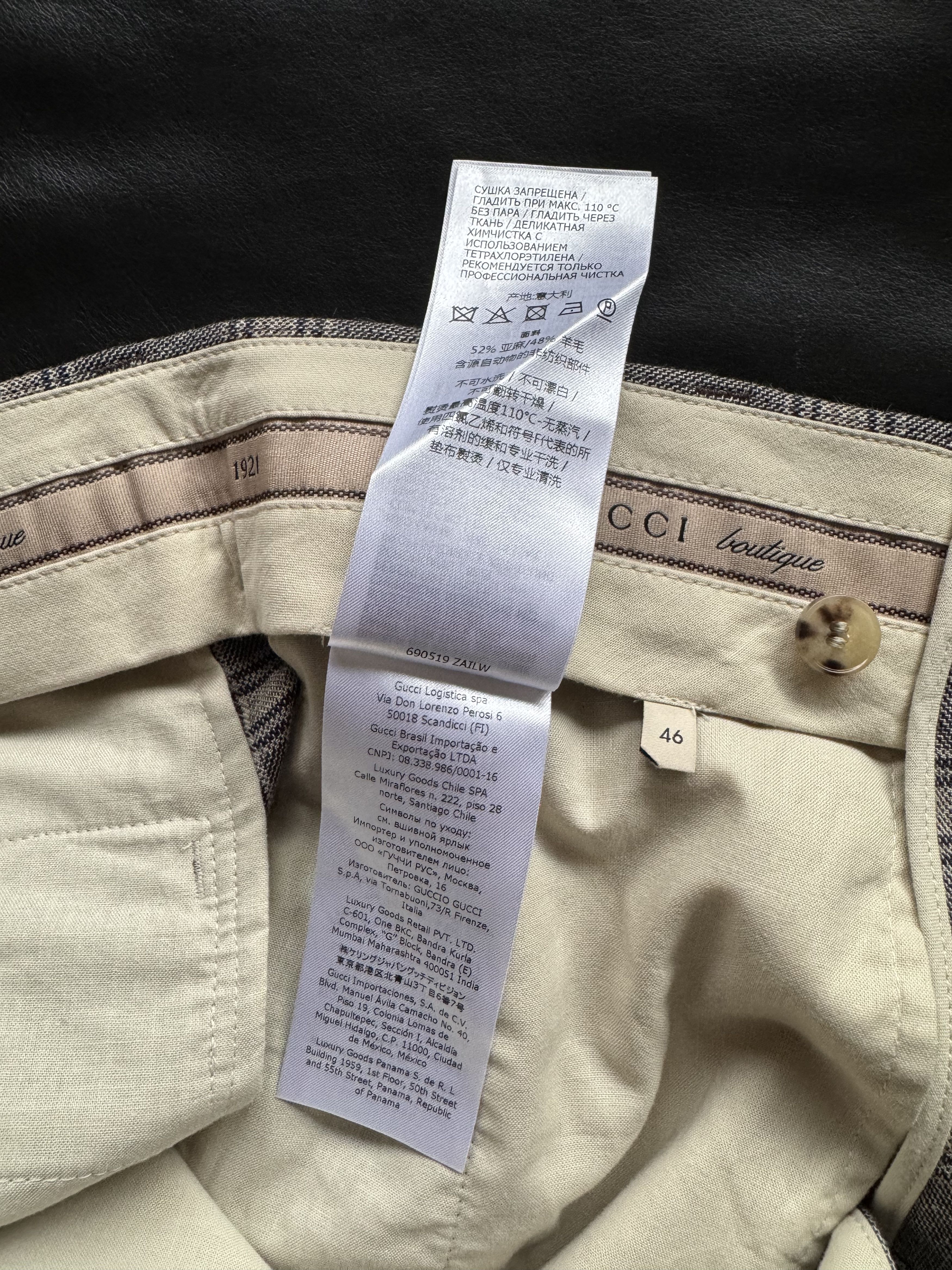 Gucci Prince of Wales Linen Short Size US 30 / EU 46 - 18 Thumbnail