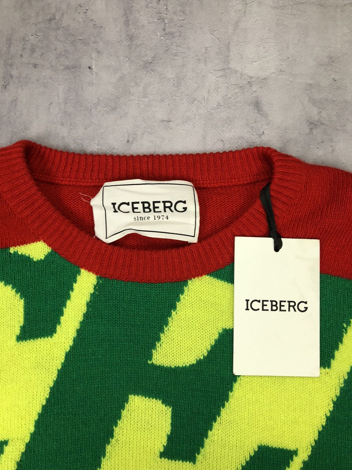 Iceberg IceBerg Maxi Logo Pullover Size US L / EU 52-54 / 3 - 5 Thumbnail