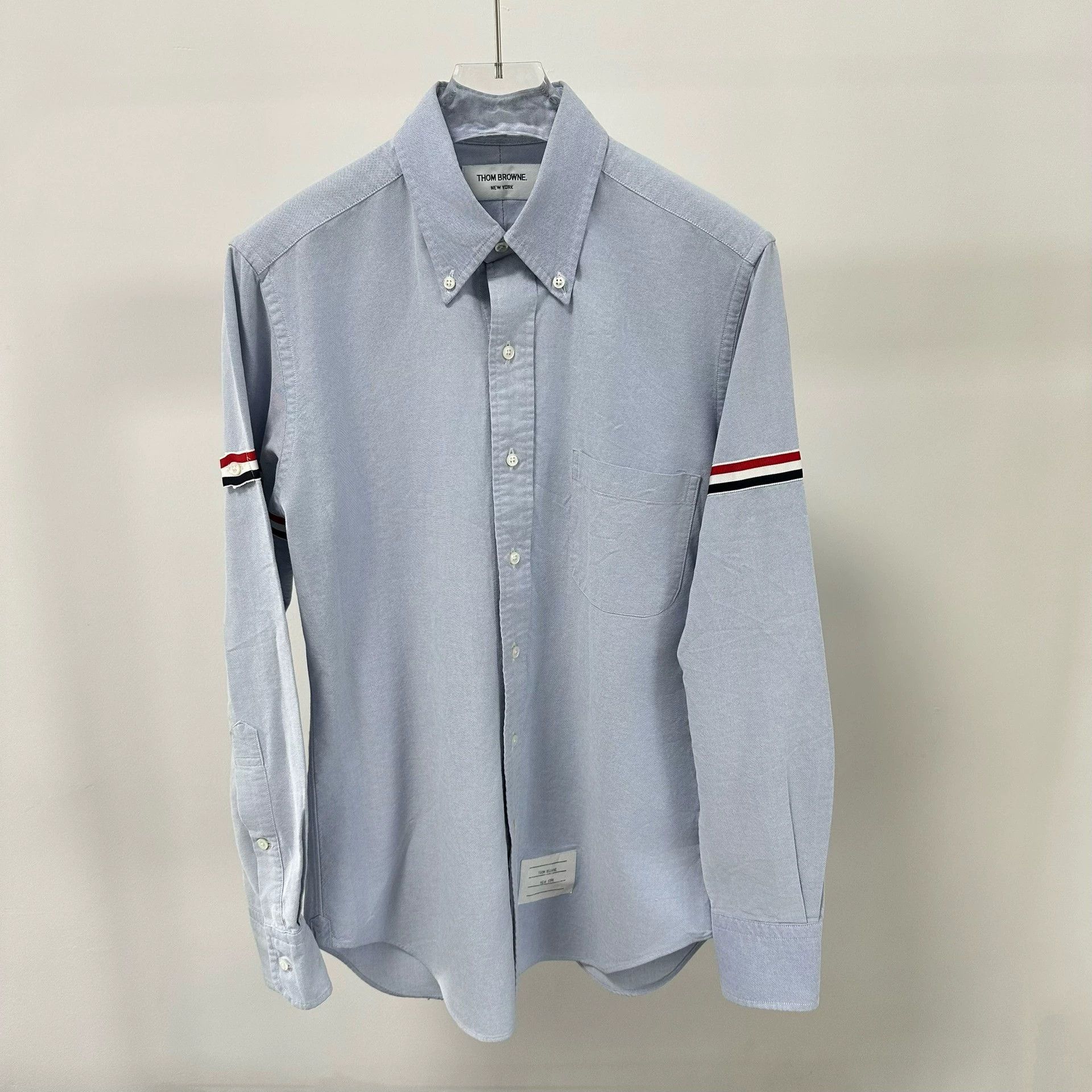 Thom Browne TB Double Tab Oxford Shirt Sky Blue Size 2 New Size US M / EU 48-50 / 2 - 1 Thumbnail