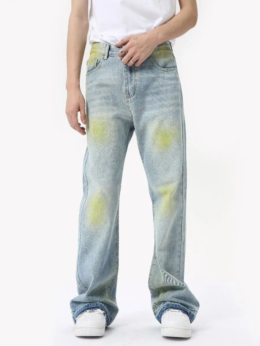 Japanese Brand Retro loose hip-hop micro flared jeans Size US 32 / EU 48 - 3 Thumbnail
