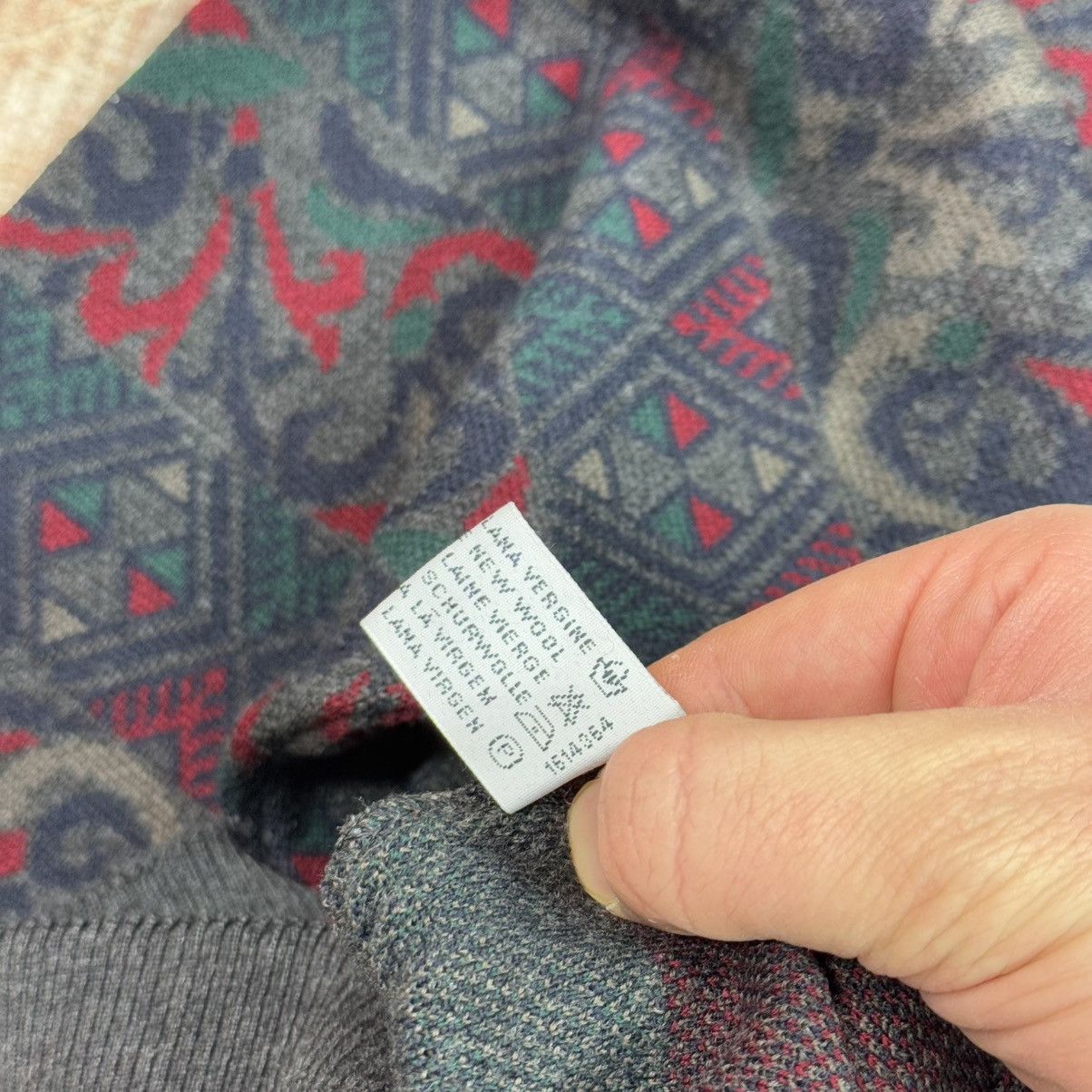 Paul & Shark × Vintage Paul & Shark Vintage Wool Floral Sweater Made in Italy Size US XXL / EU 58 / 5 - 6 Thumbnail