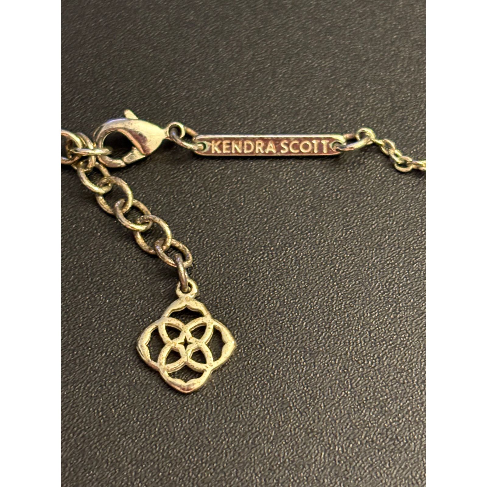 Kendra Scott Authentic Kendra Scott White Stone Necklace Gold Tone Signed Size ONE SIZE - 3 Thumbnail