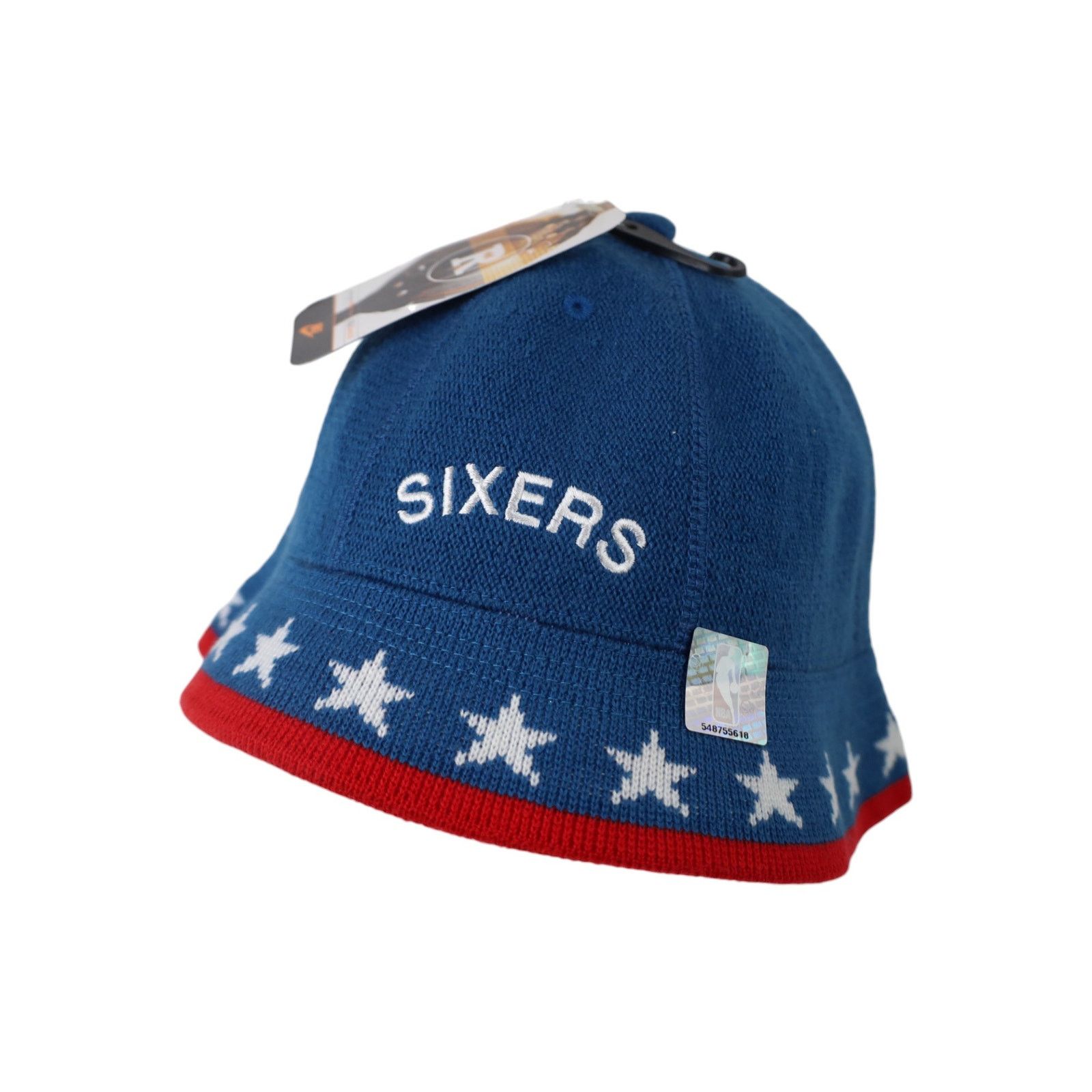 NBA × Nike × Vintage NWT Vintage Y2k Nike Philadelphia Sixers Rewind Bucket Hat Size ONE SIZE - 1 Thumbnail