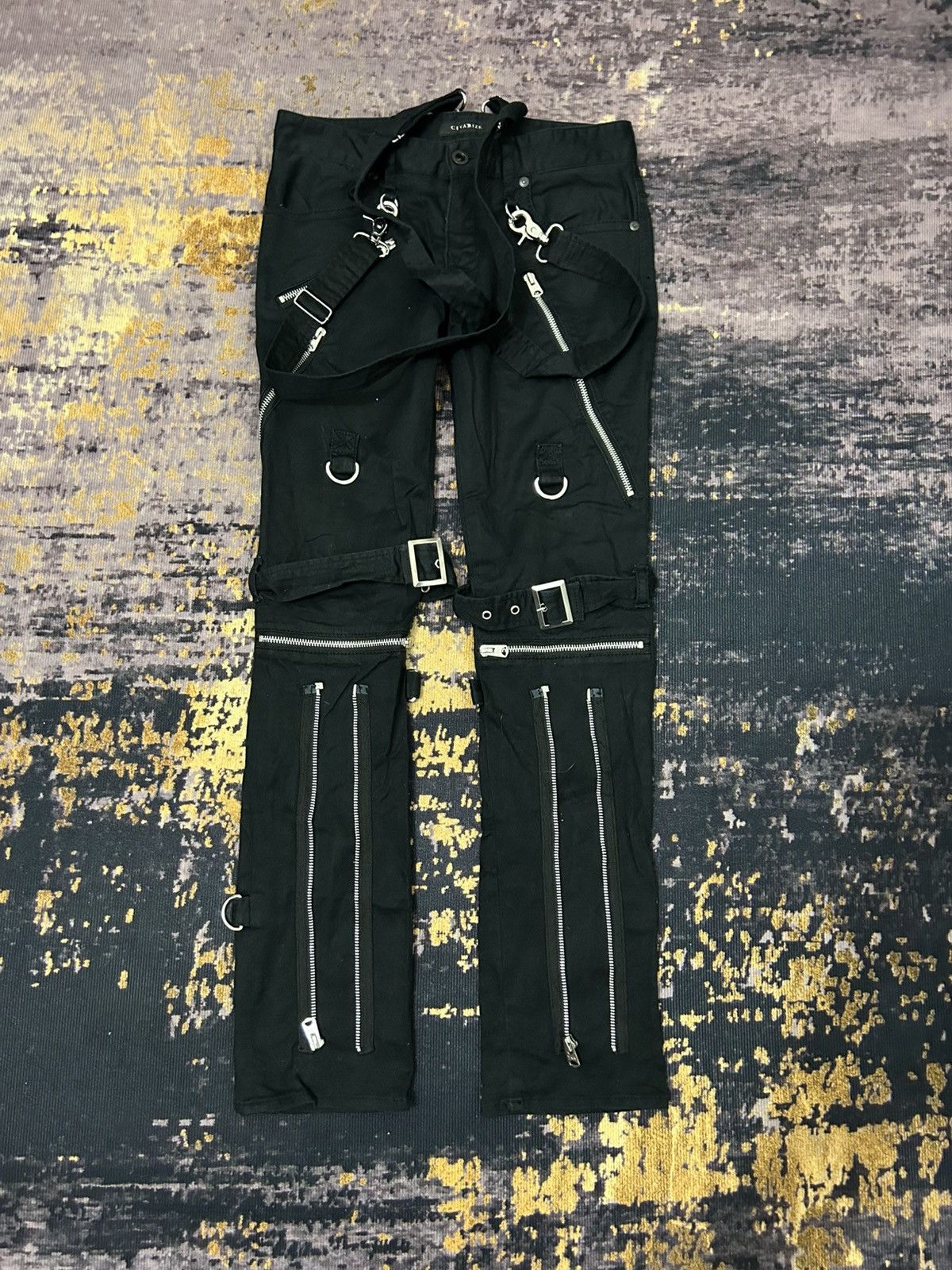CIVARIZE Cavarize Bondage Punk Suspender Pants Size US 28 / EU 44 - 2 Thumbnail