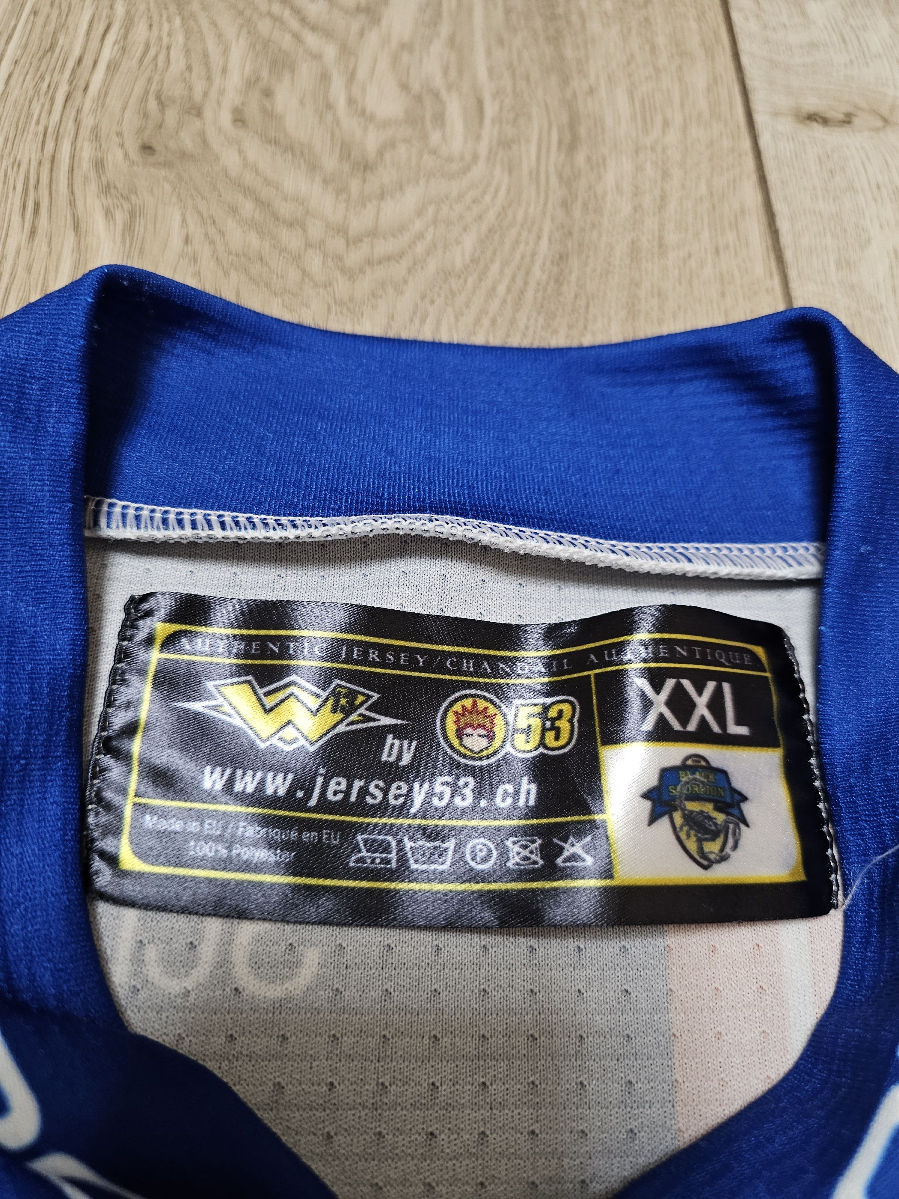 NHL × Vintage BLACK SCORPION EVZ HOCKEY JERSEY EV ZUG JERSEY Size US XXL / EU 58 / 5 - 7 Thumbnail