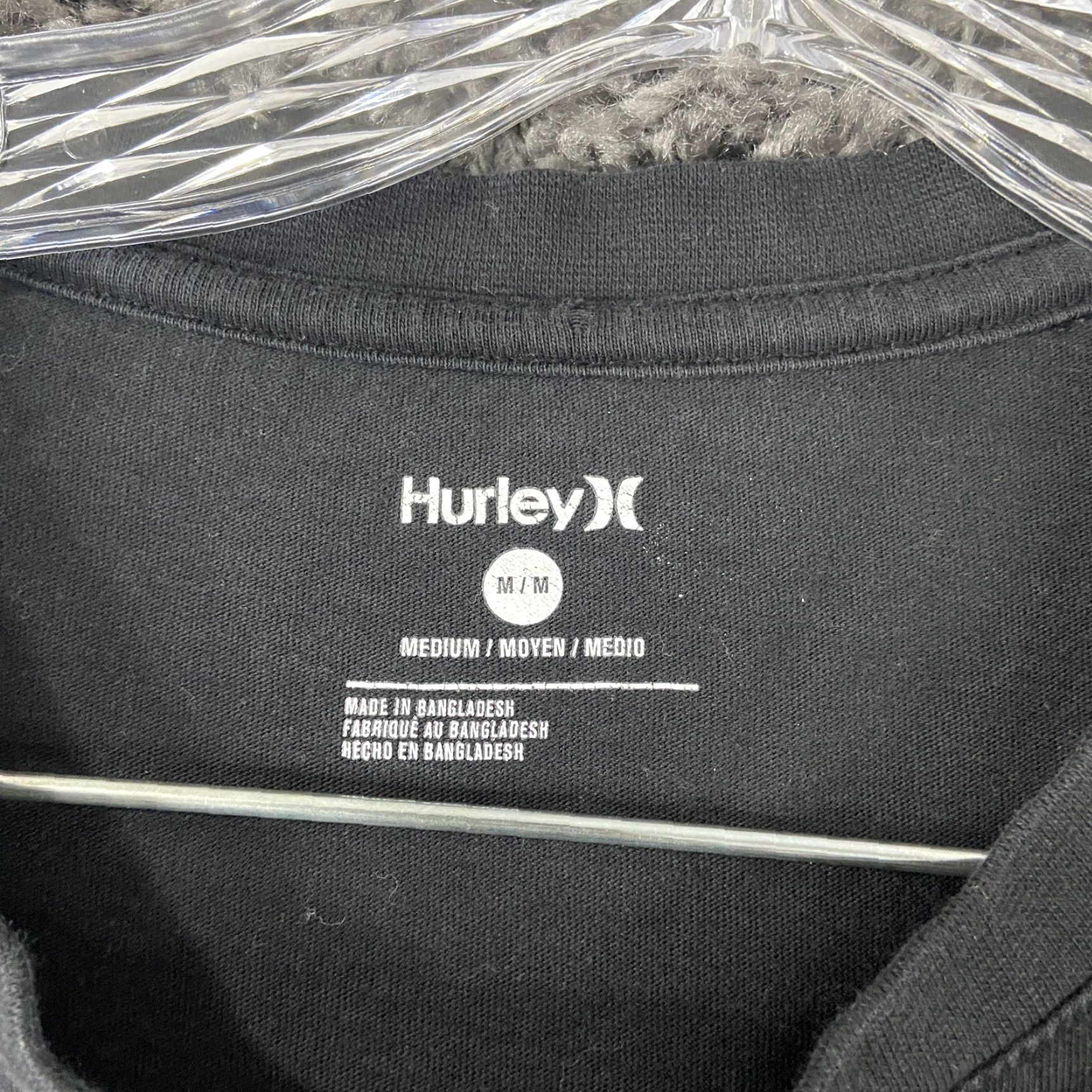 Hurley VINTAGE Hurley Shirt Men Medium Black Gray Short Sleeve T-Shirt All Seasons M Mens Size US M / EU 48-50 / 2 - 4 Thumbnail
