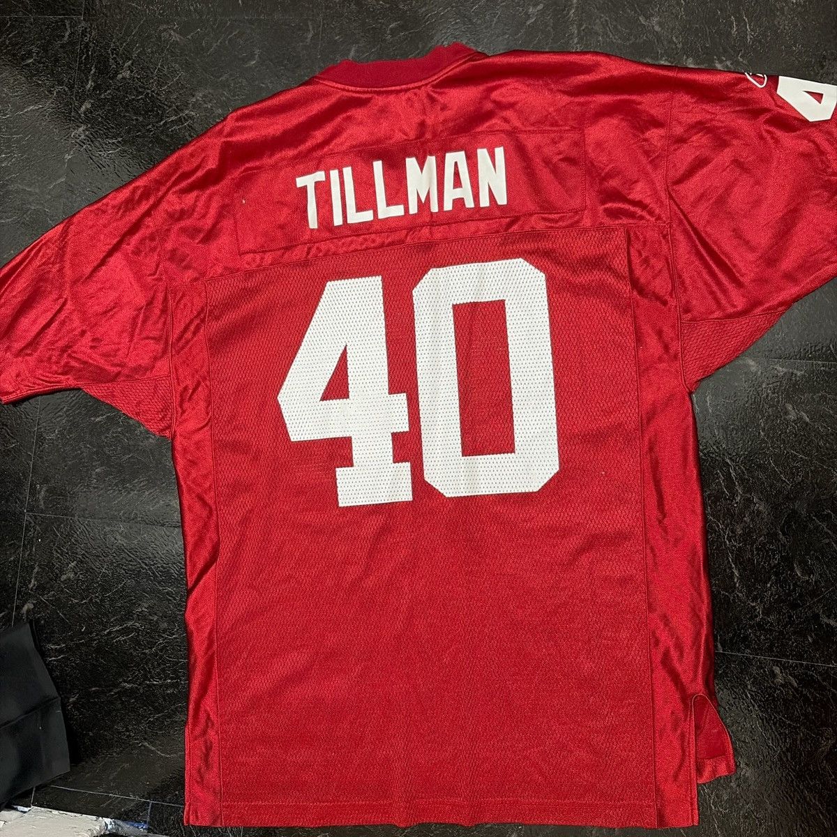 NFL Reebok red nylon NFL Ariz Patrick Tillman jersey Size Large Size US L / EU 52-54 / 3 - 2 Thumbnail