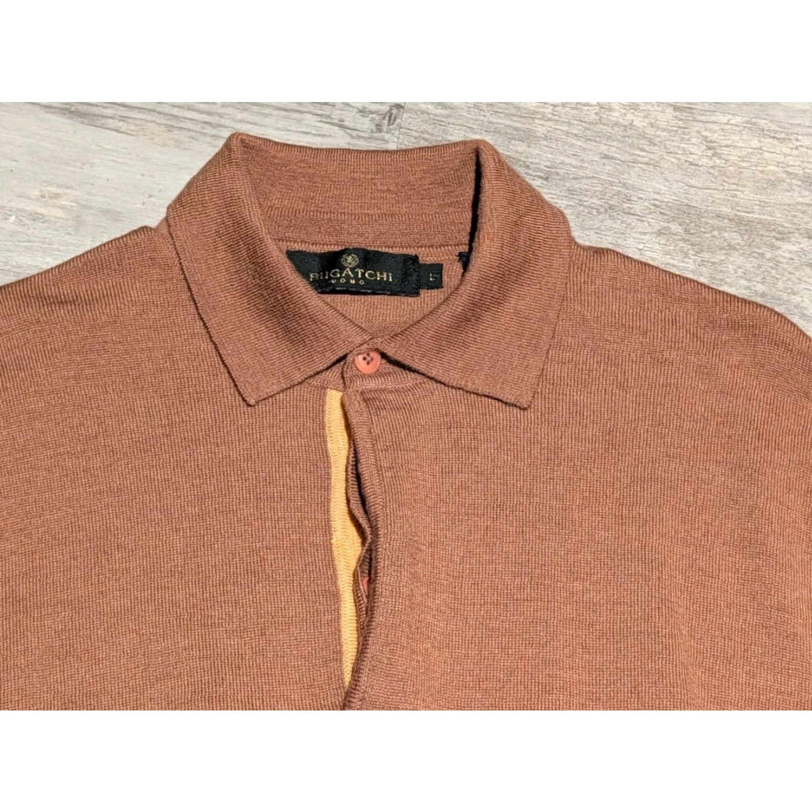 BUGATCHI VINTAGE BUGATCHI UOMO Sweater Polo Shirt Men Size US L / EU 52-54 / 3 - 2 Thumbnail