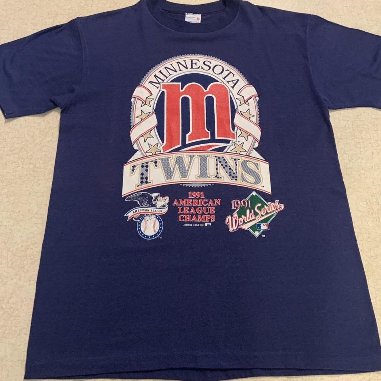 Other 1991 Minnesota Twins AL World Series T-shirt Size US M / EU 48-50 / 2 - 1 Thumbnail