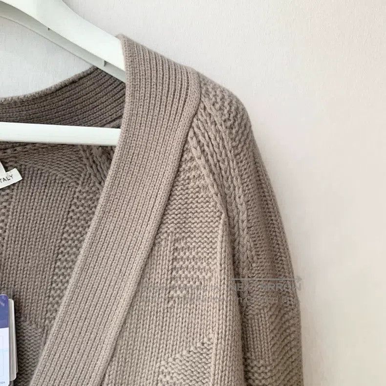 Hermes Hermes Chunky Knit Open Cardigan with H Logo Embroidery Size XXS / US 00 / IT 34 - 4 Thumbnail