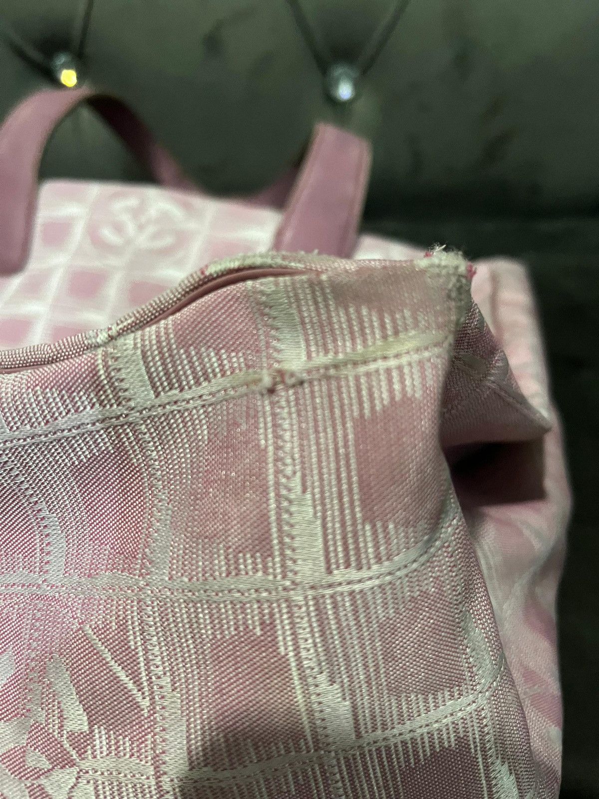 Chanel Authentic CHANEL Travel line canvas tote bag Size ONE SIZE - 7 Thumbnail