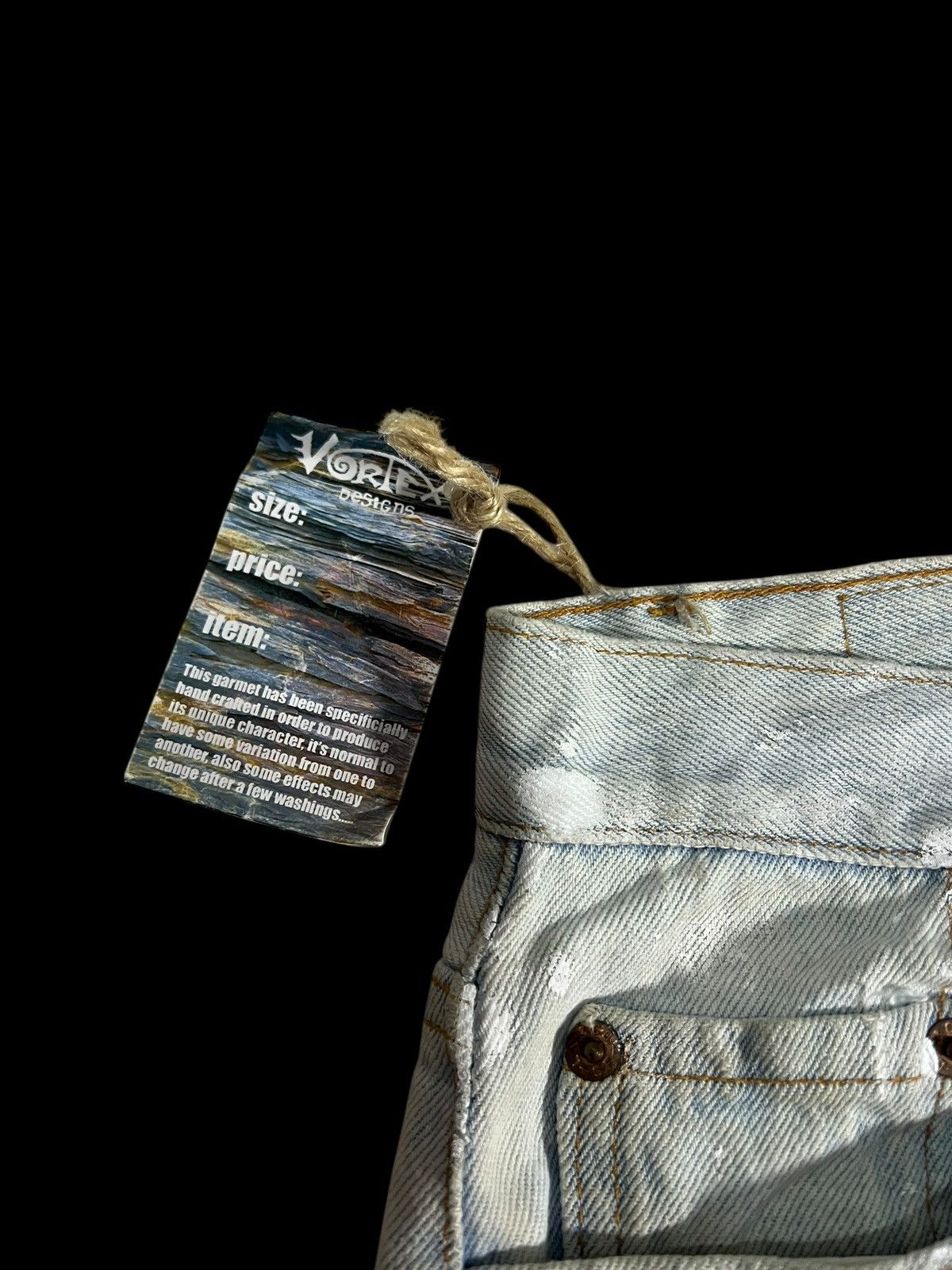 Levi's 🔥Vintage 90’s Levis 501 Vortex Designs Jean #USA Size US 29 - 9 Thumbnail