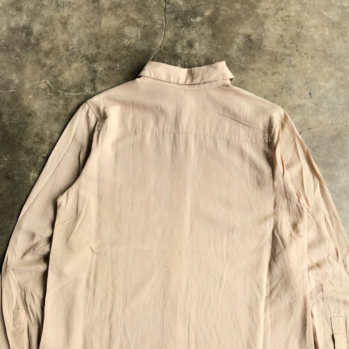 2000s GOA Soft Light Weight Shirt Button Up Beige Lgb