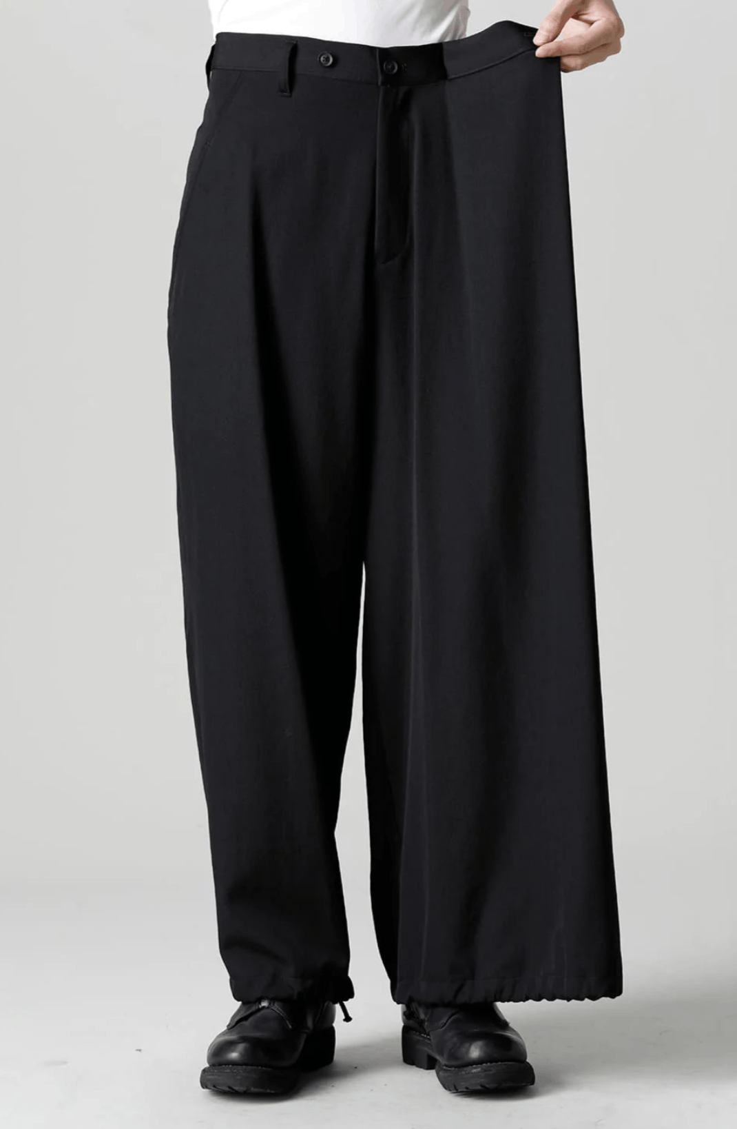 Yohji Yamamoto Yohji Yamamoto Pour Homme - W/GABARDINE Left Tuck Pant Size US 30 / EU 46 - 3 Thumbnail