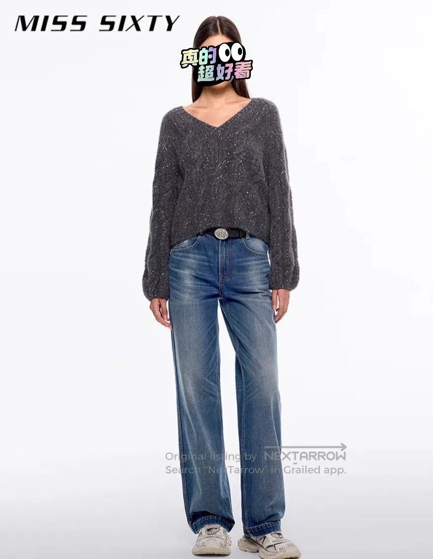 Miss Sixty MISS SIXTY Cashmere Blend Straight Jeans. Size 25" / US 0 / IT 36 - 2 Thumbnail