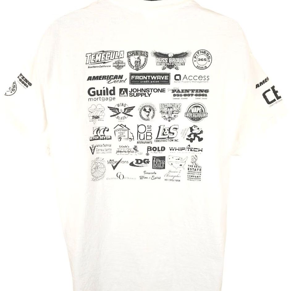 Gildan VINTAGE Biker T Shirt Mens XL White 2019 Temecula Bike Blessing Jesus Christ VFW Factory Gildan Size US XL / EU 56 / 4 - 4 Thumbnail