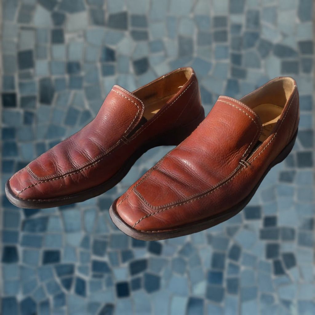 Cole Haan VINTAGE Cole Haan Italy Loafers Slip-On Leather Brown Men's Sz 8.5 M Casual Retro 90s Mens Size US 8.5 / EU 41-42 - 1 Thumbnail