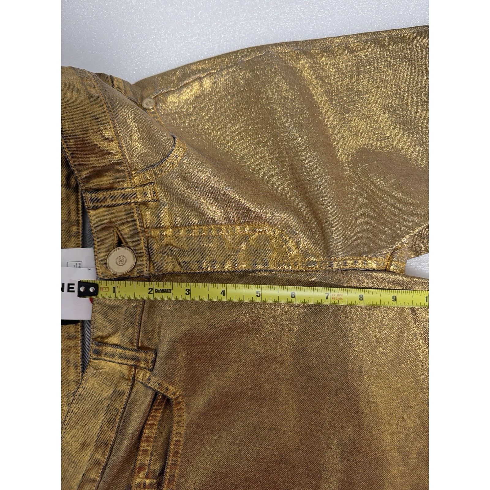 Chanel CHANEL NWT Gold Denim Djuns Size 34 $1450 Size 34" / US 12 / IT 48 - 3 Thumbnail
