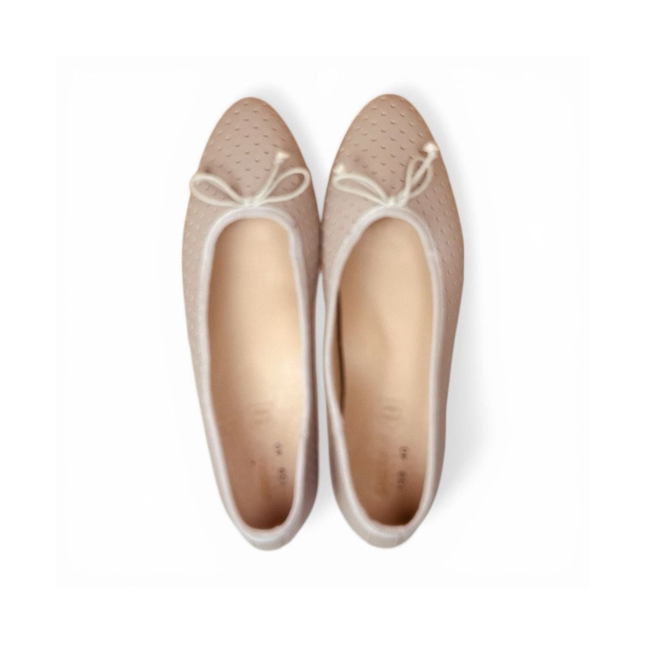 Other Emerald Taupe Greige Leather Ballet Flats Almond Toe EU 40 Size US 10 / IT 40 - 2 Thumbnail