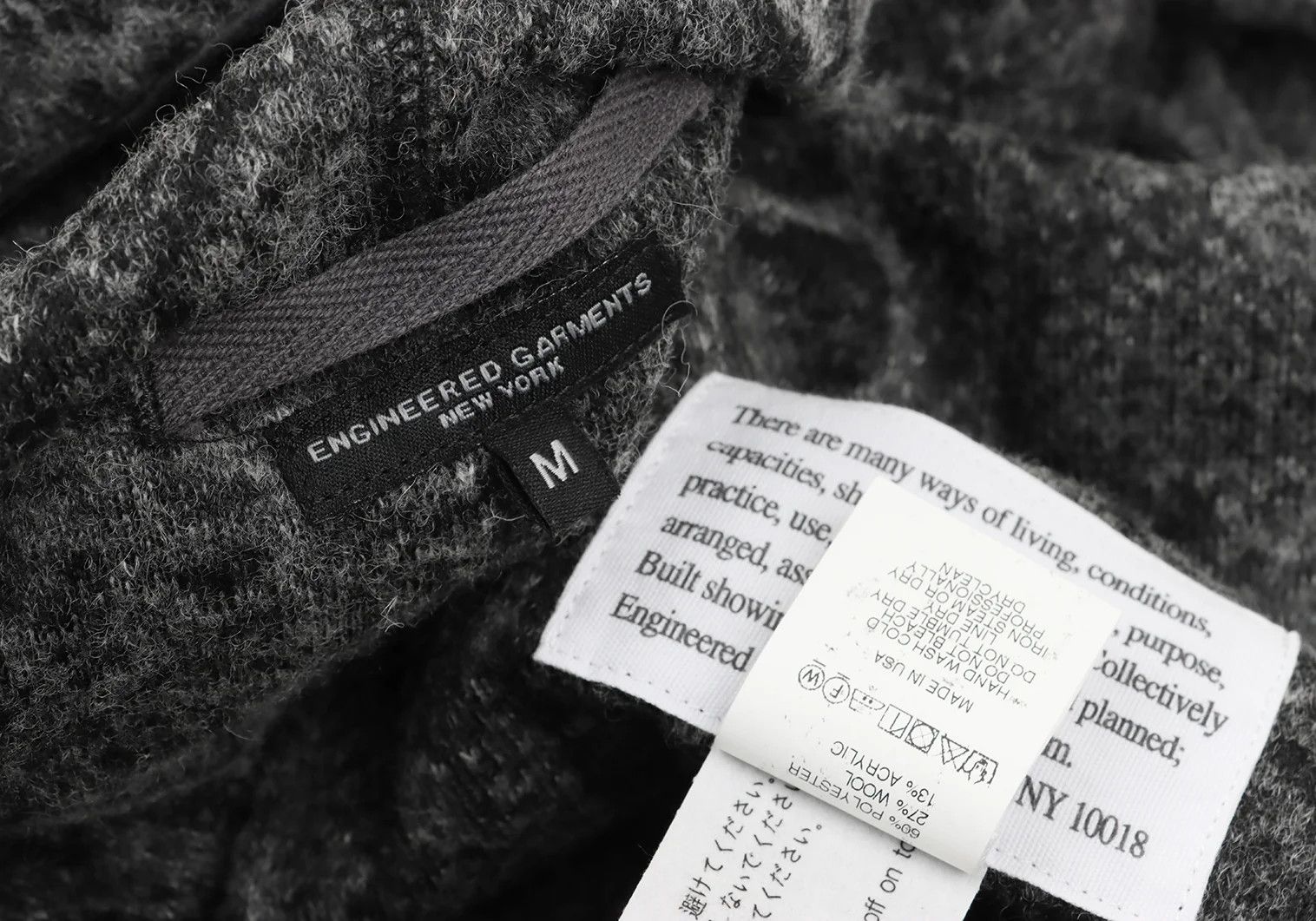 Engineered Garments Python Hooded Gown Coat in Gray, Size M Size US M / EU 48-50 / 2 - 16 Thumbnail