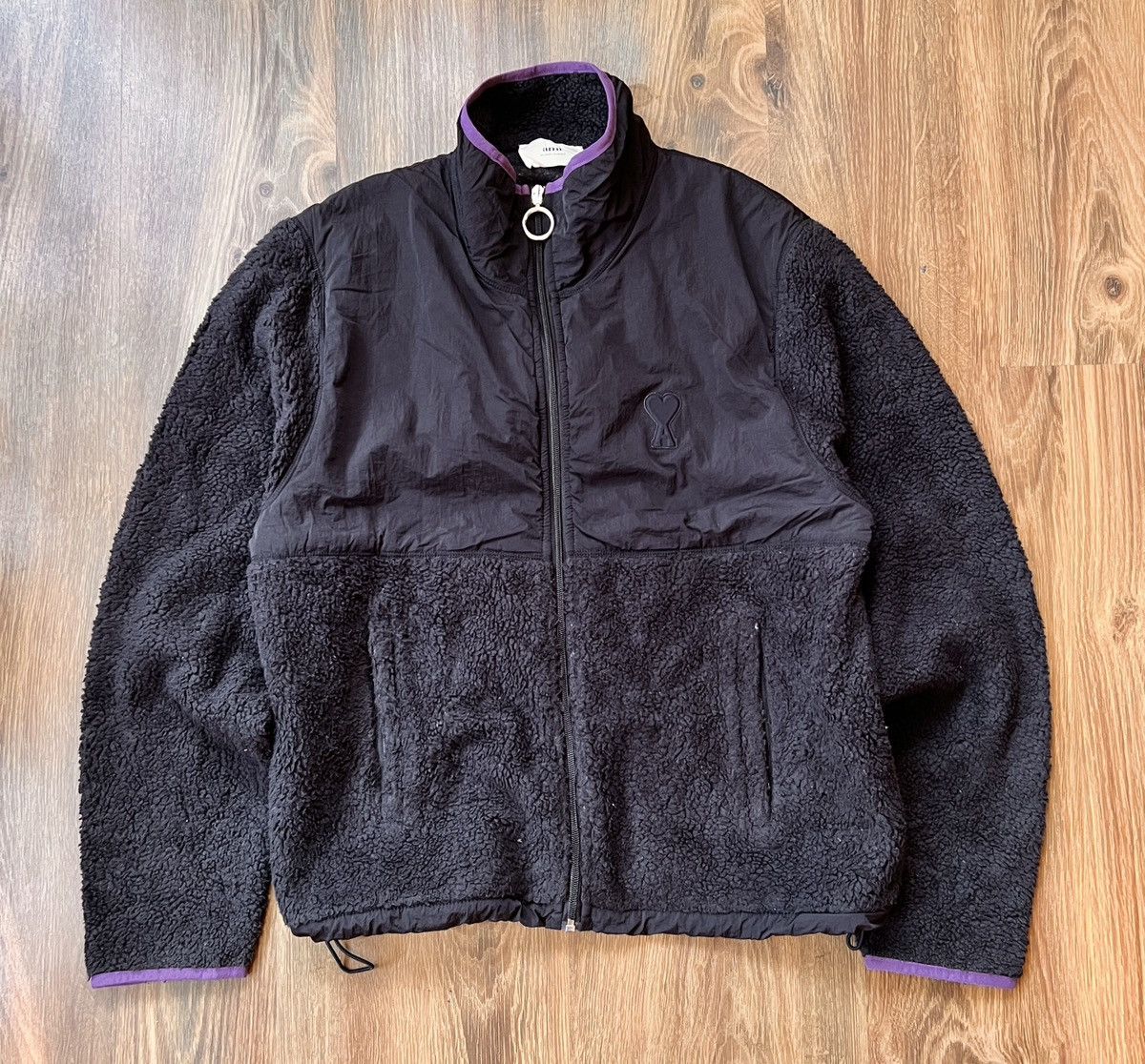 AMI Rare Ami Heart Logo Sherpa / Fleece (Black) Size US L / EU 52-54 / 3 - 1 Thumbnail